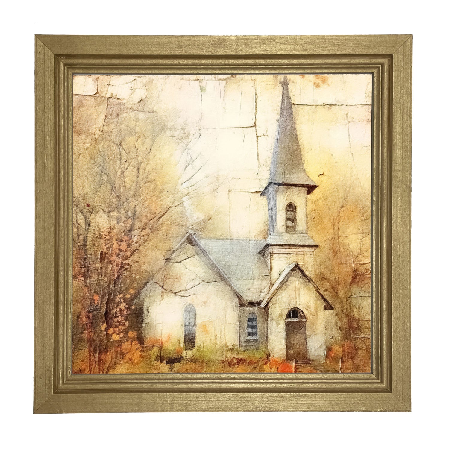 Autumn Church 5 - Framed Art