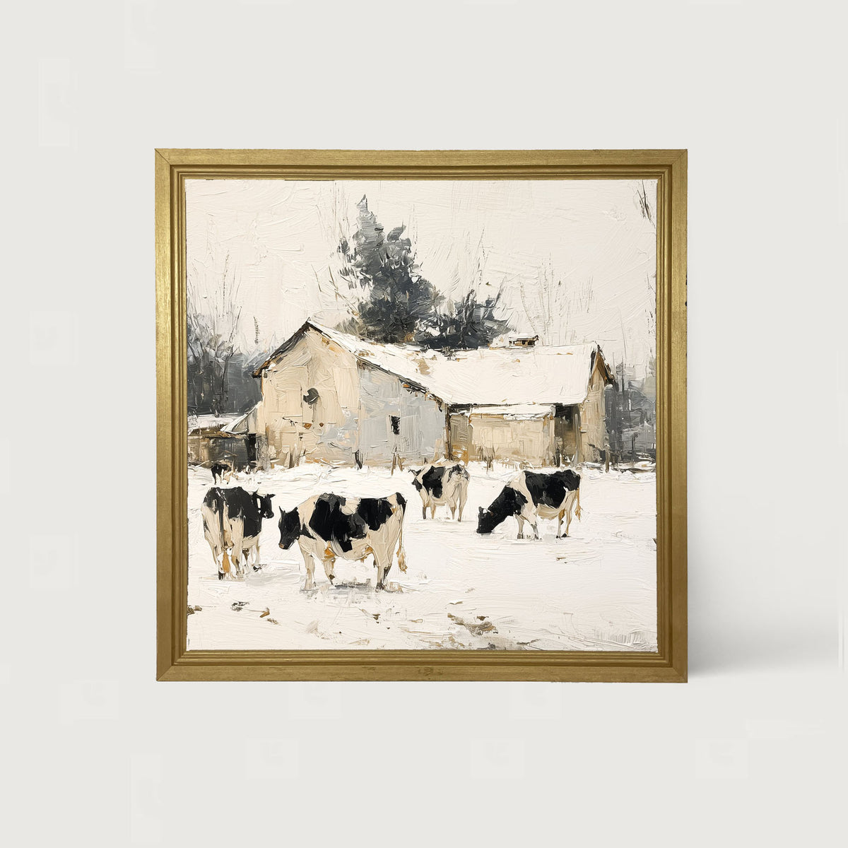 Cows in the Snow