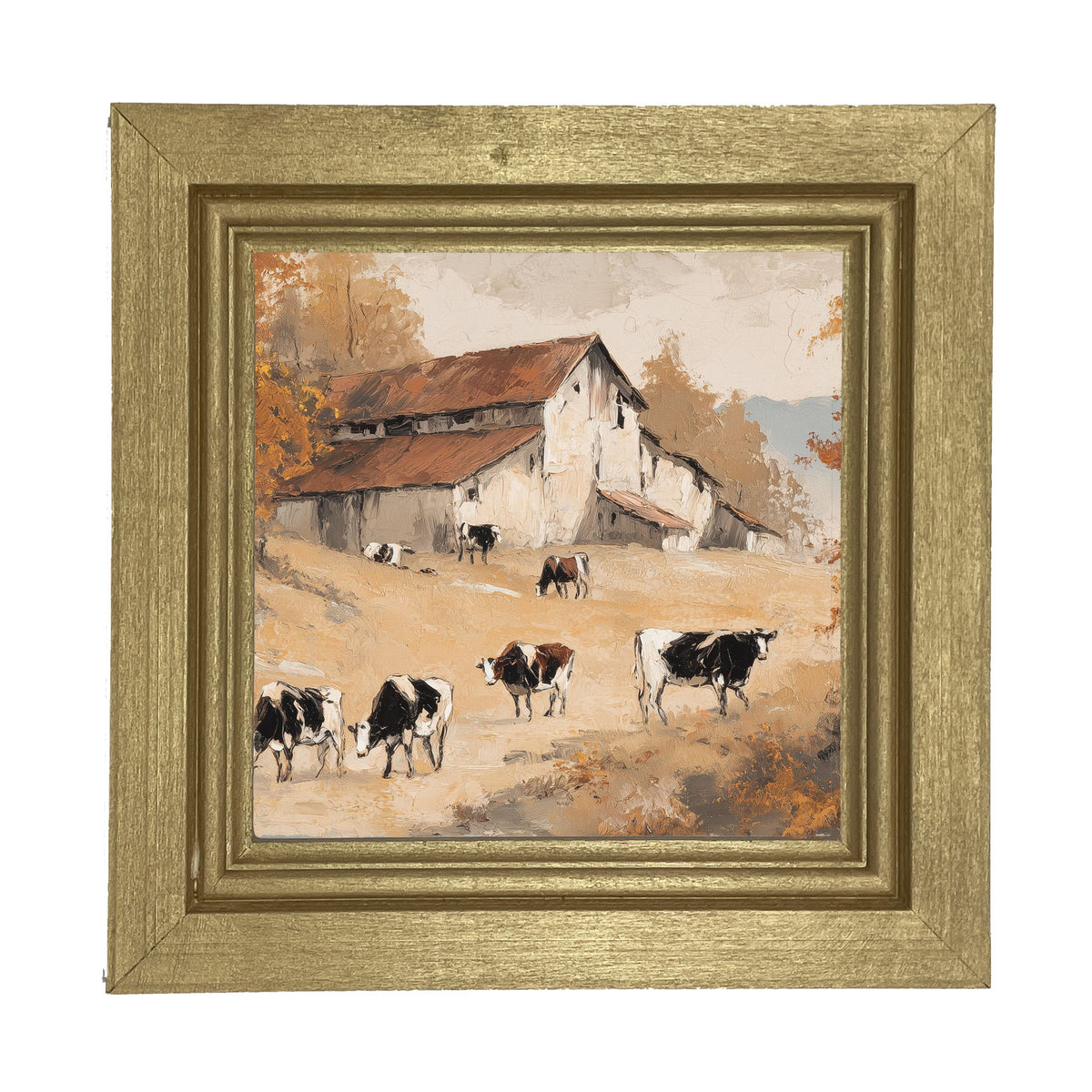 Cows in the Autumn - Framed Art