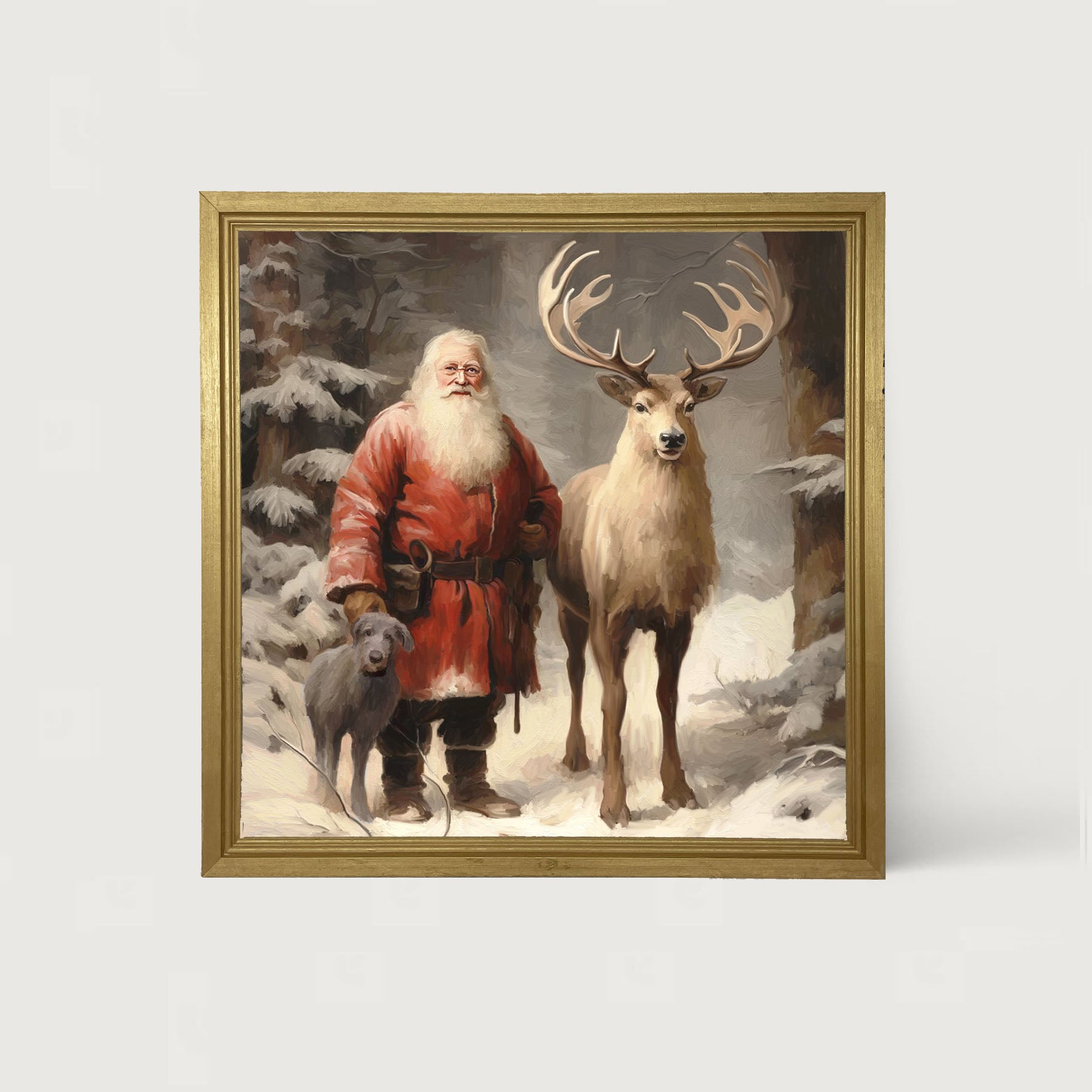 Winter Forest Santa