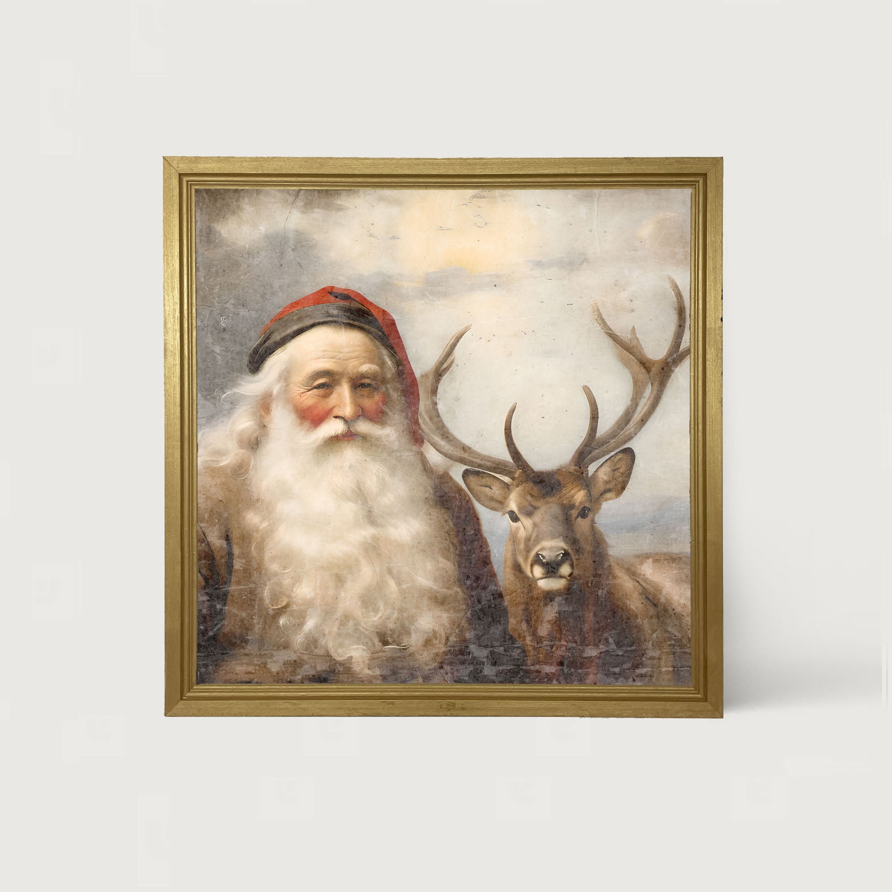Reindeer with Santa 2