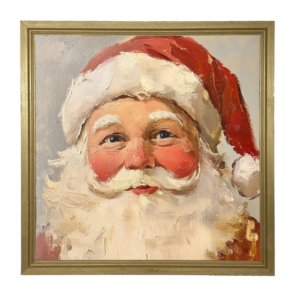 Santa Serenely Smiling - Framed Art