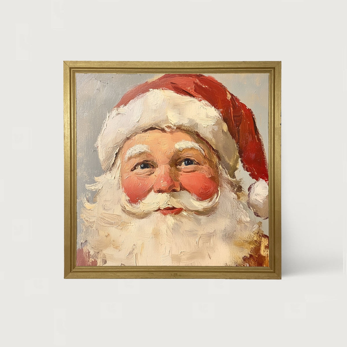Santa Serenely Smiling - Framed Art