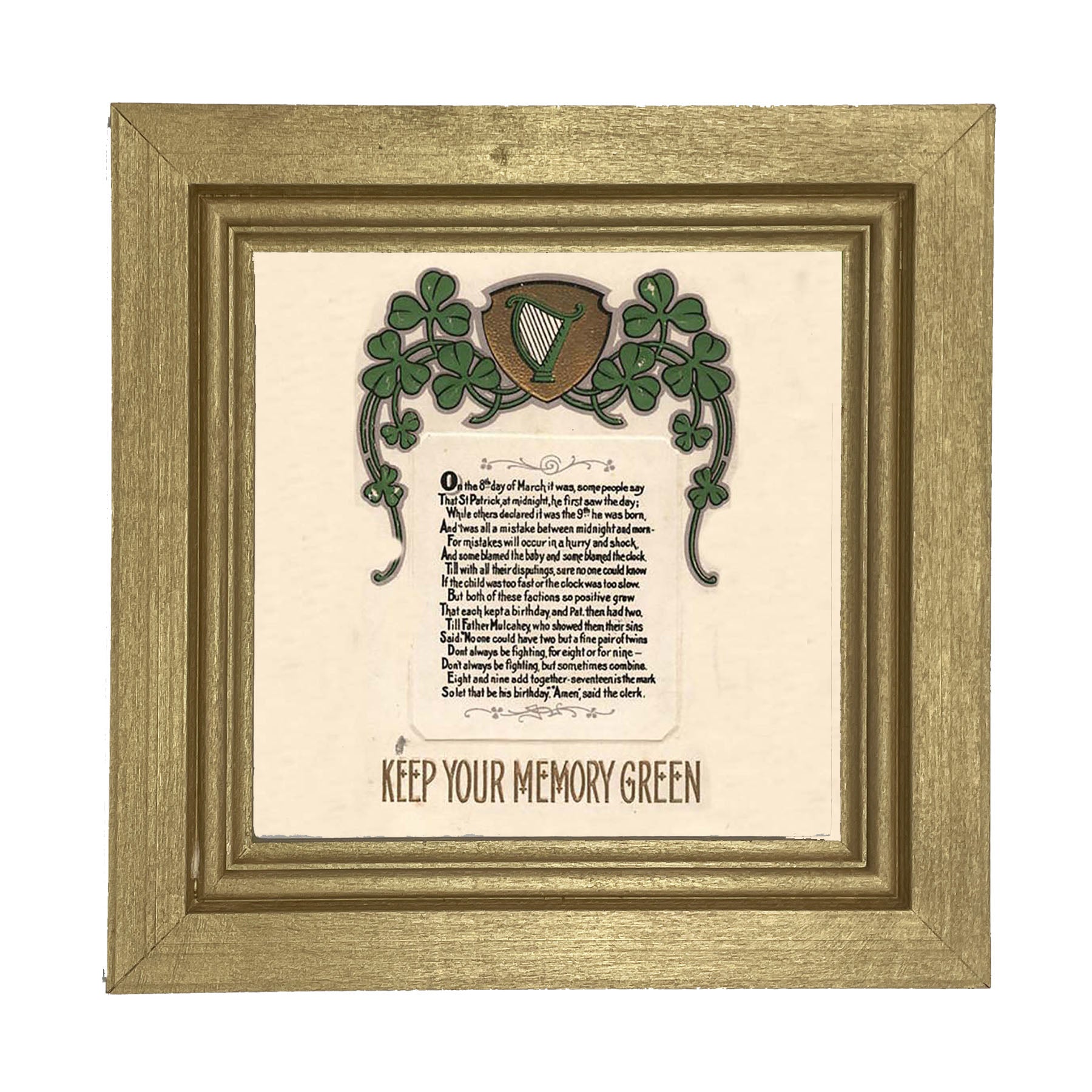 St. Patrick's Day Memories - Framed art