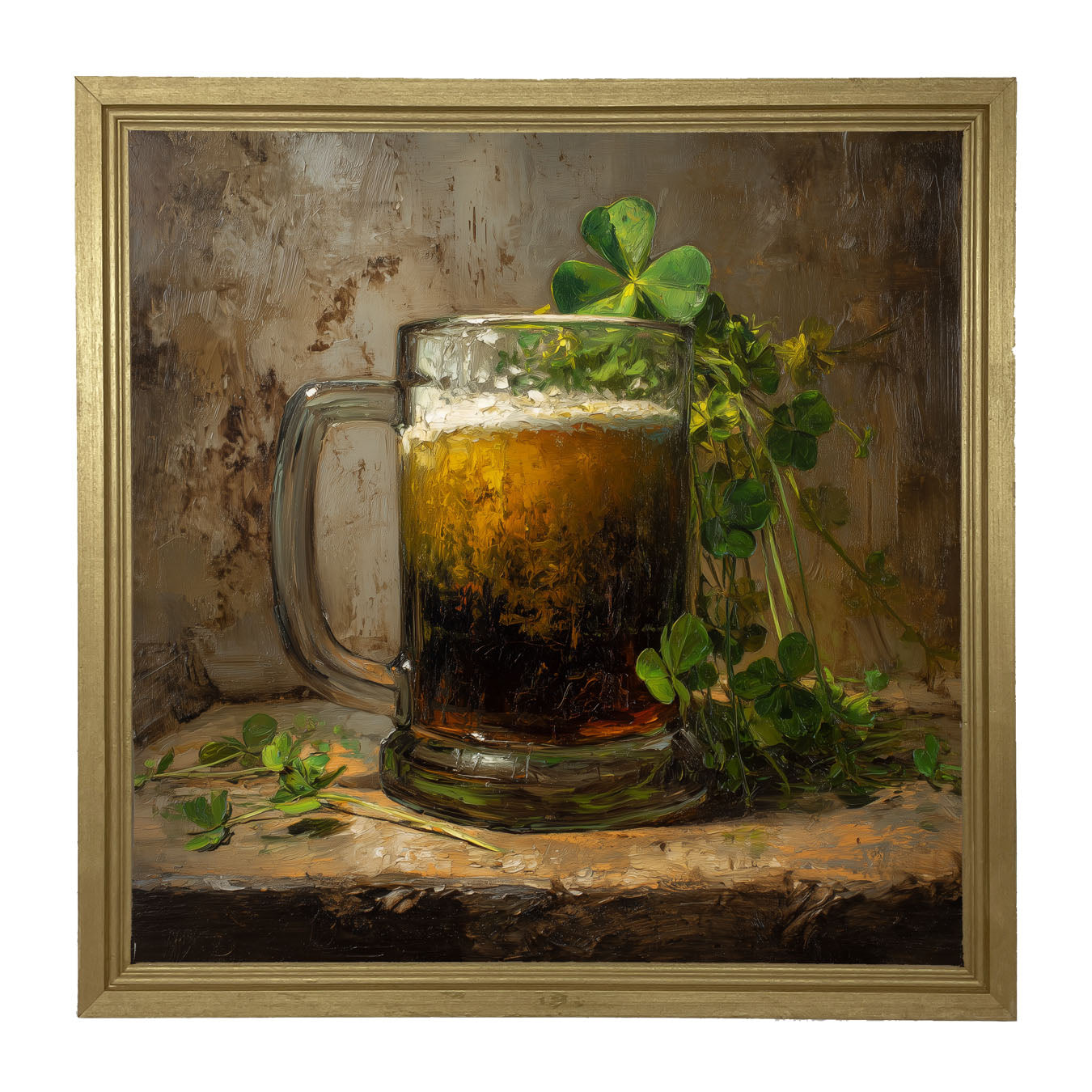 St. Patrick's - Mug of Beer - Framed Art
