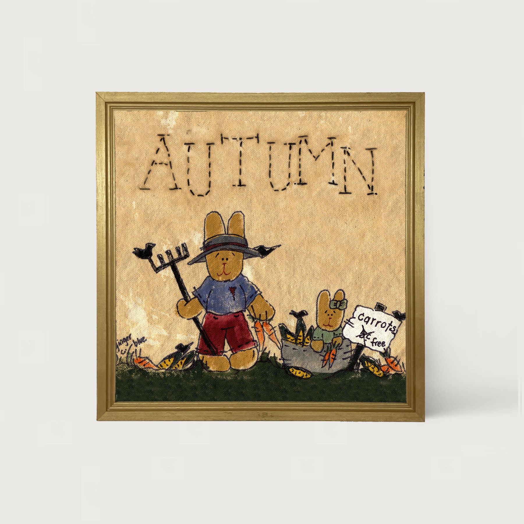 Autumn Bunny - Framed art