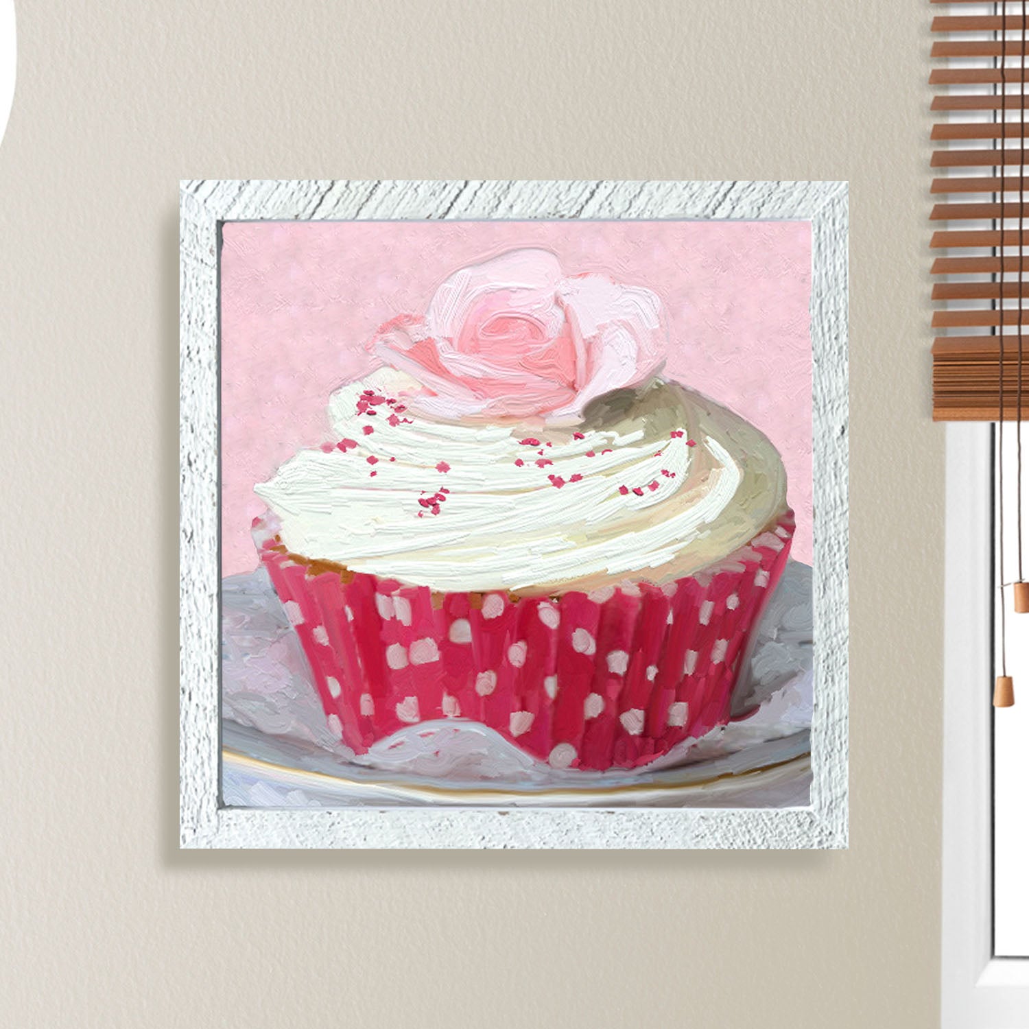 Light Pink Rose Cupcake