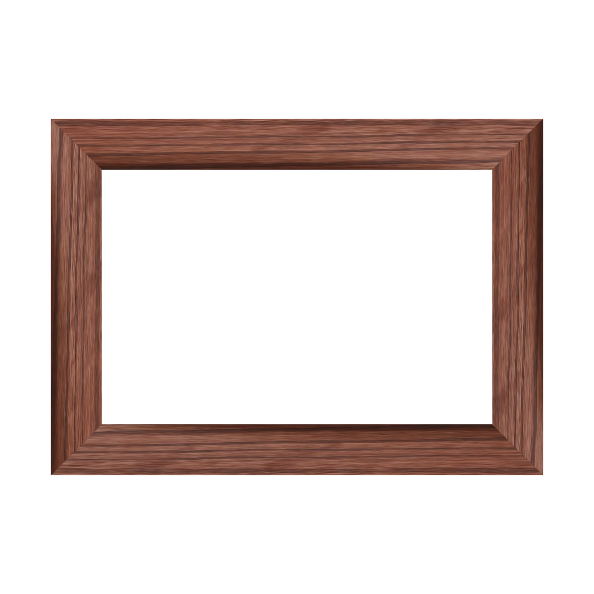 Modern magnet frame, HS 14.5 x 10.5 inches, Walnut stain, 1.5-inch molding