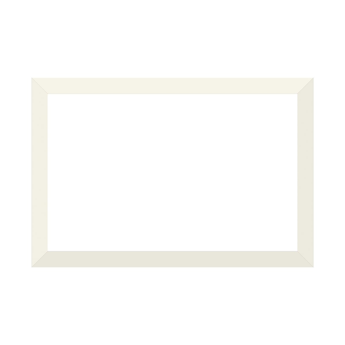 Modern magnet frame, HX 26 x 17.5 inches, Heirloom White, 1.5-inch molding