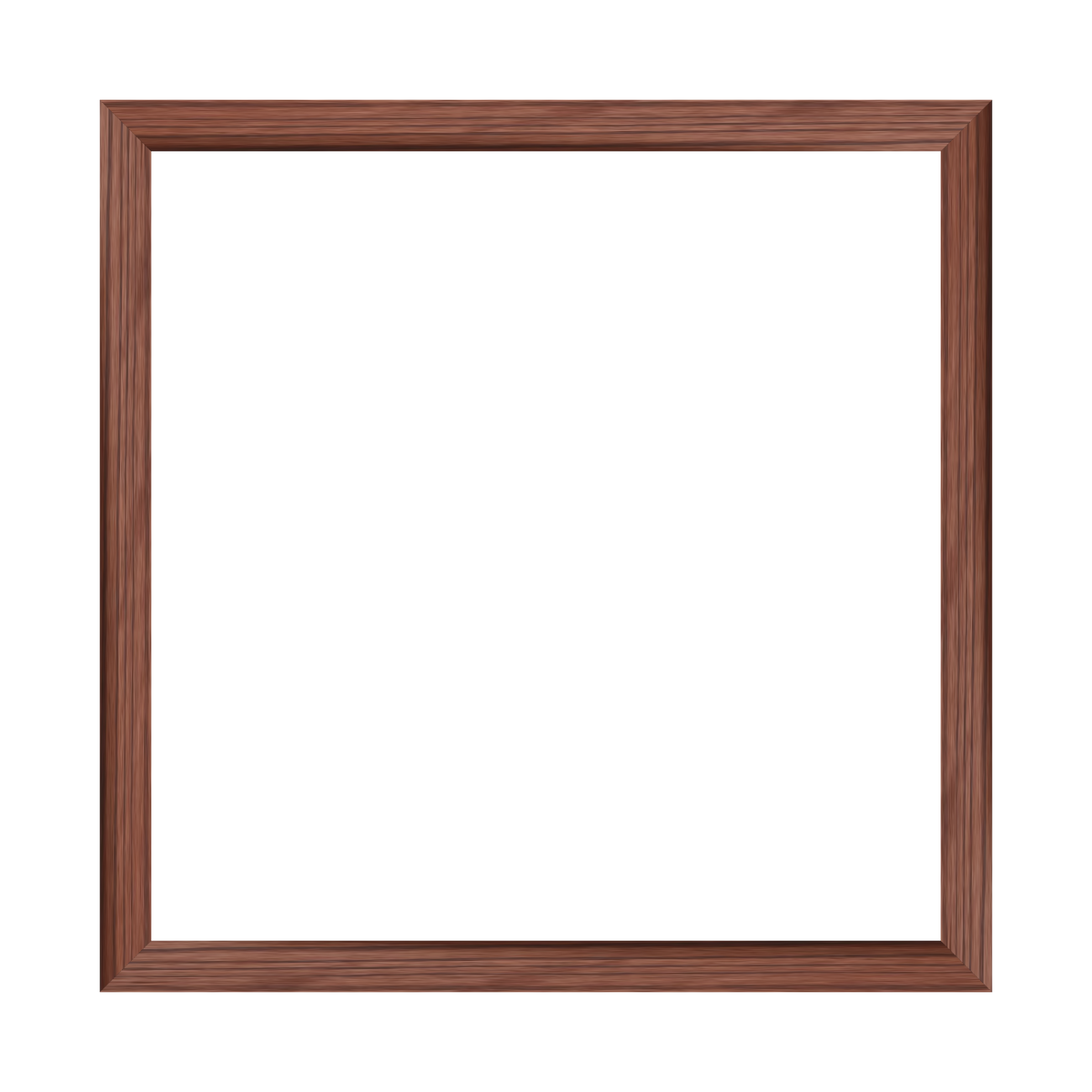 Modern magnet frame, XL 26 x 26 inches, Walnut stain, 1.5-inch molding