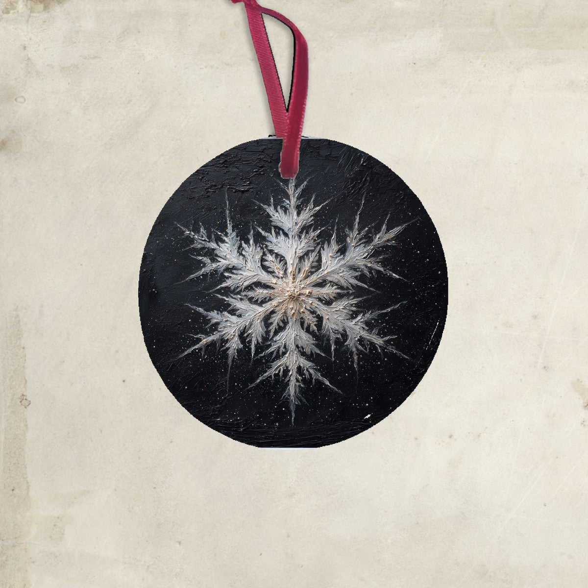 Snowflake with Pointed Center - Ornament