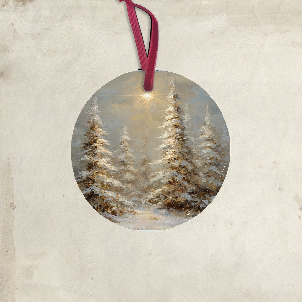 Golden Trees with Shining Light - Ornament