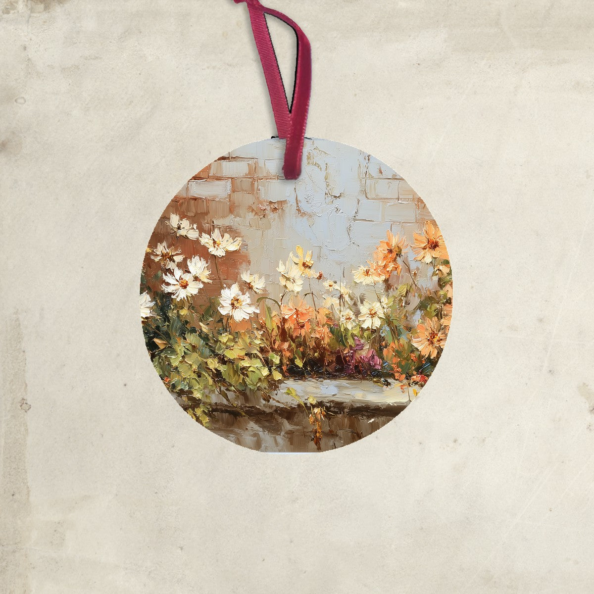 Garden Wall - Fall Daisies - Ornament