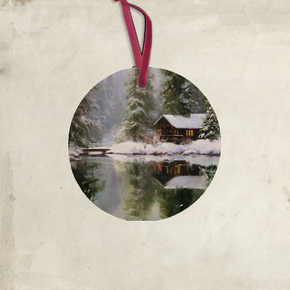 Wintertime Mirror Lake - Ornament