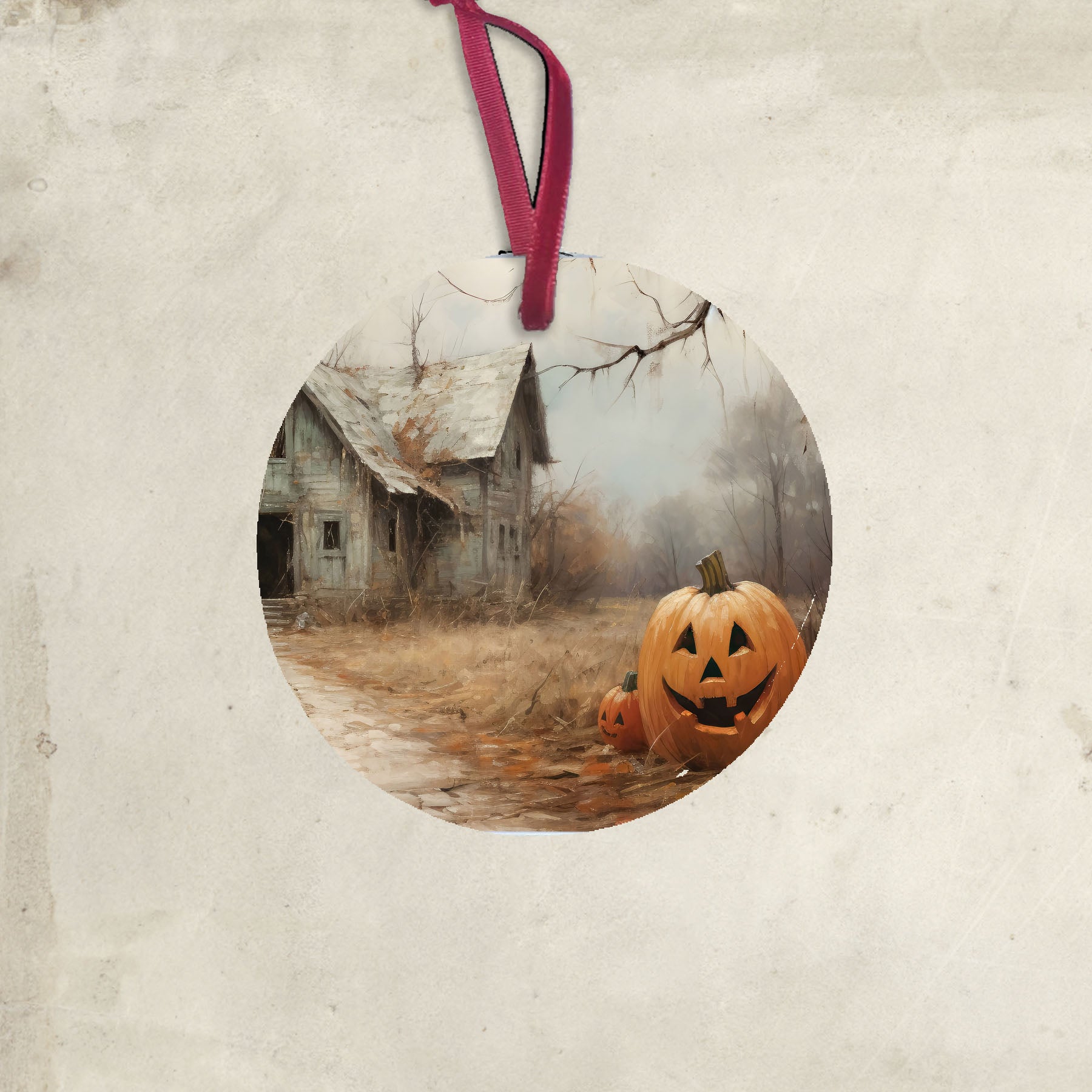 Abandoned house jackolanterns - Ornament