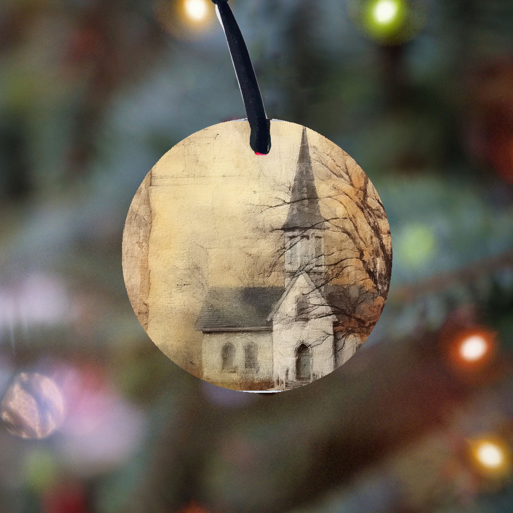 Autumn Church 1 - Ornament