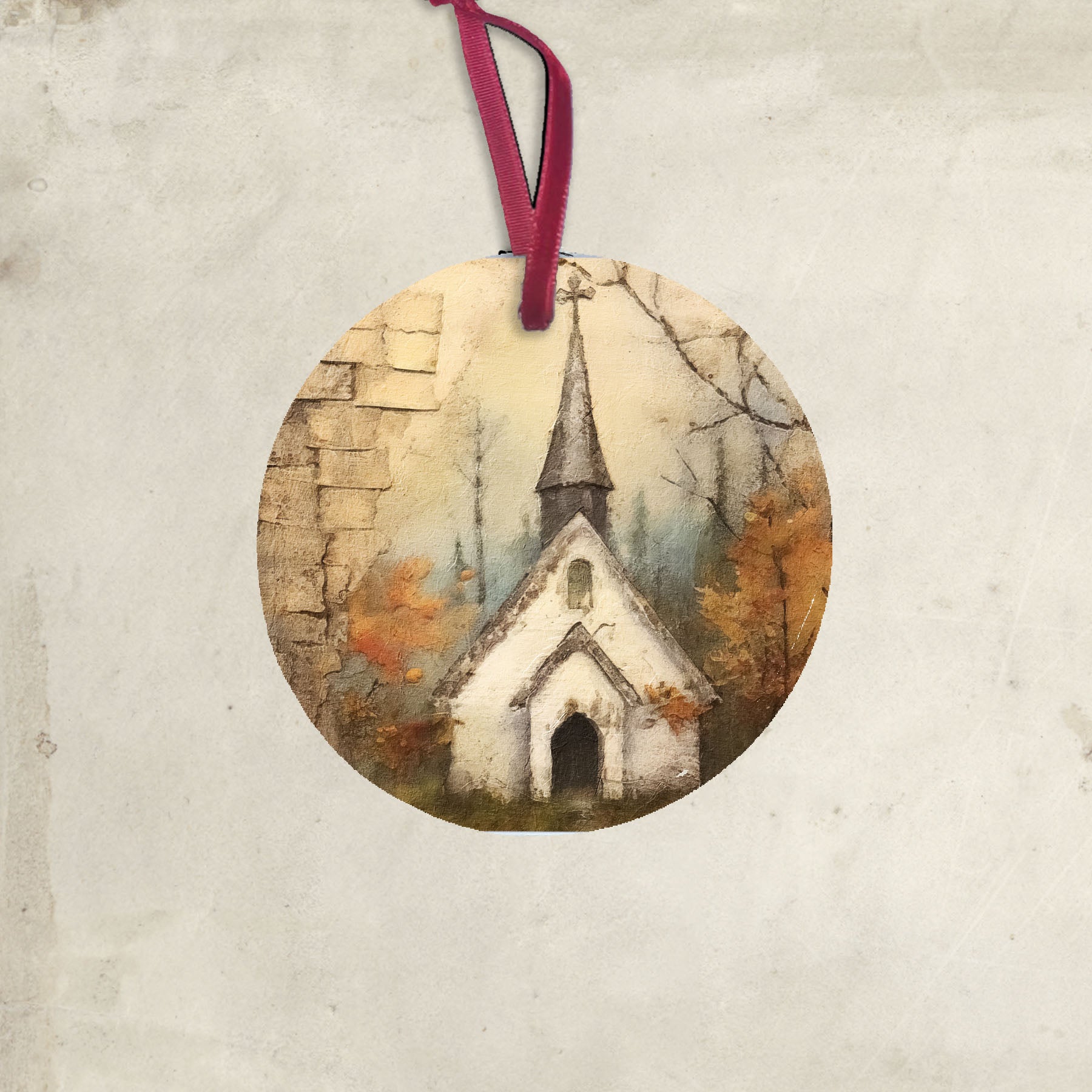 Autumn Church 2 - Ornament