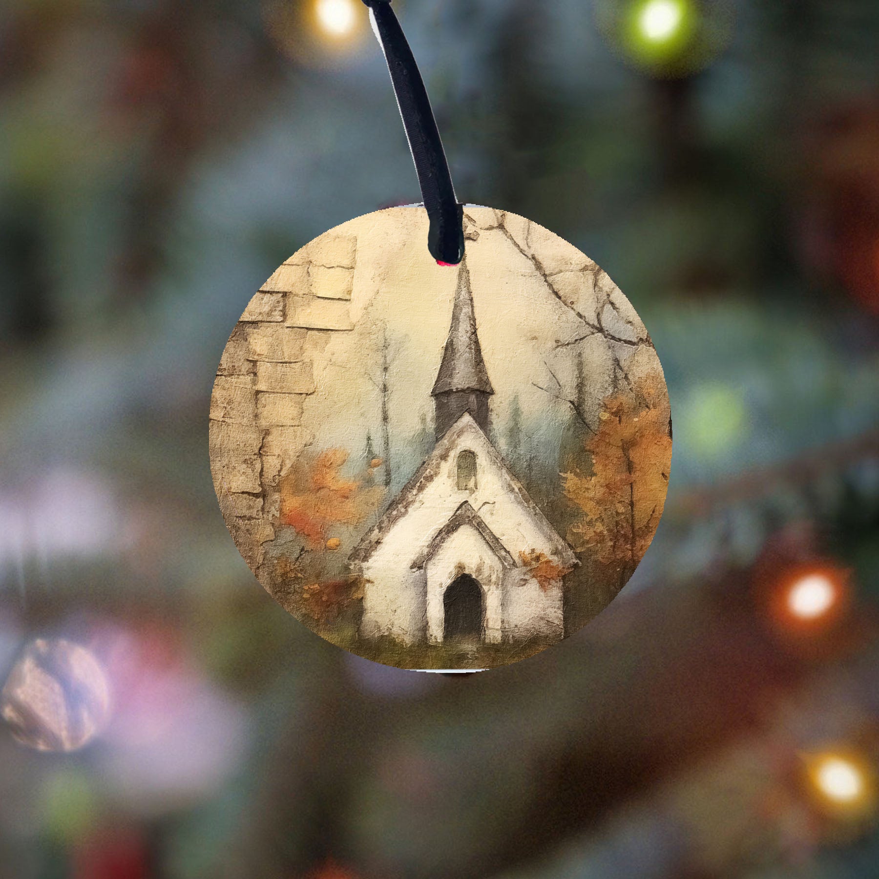 Autumn Church 2 - Ornament