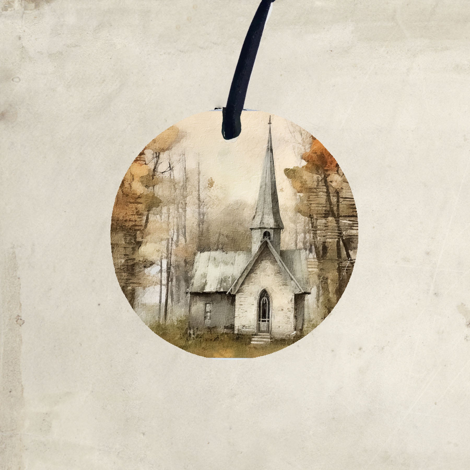 Autumn Church 3 - Ornament