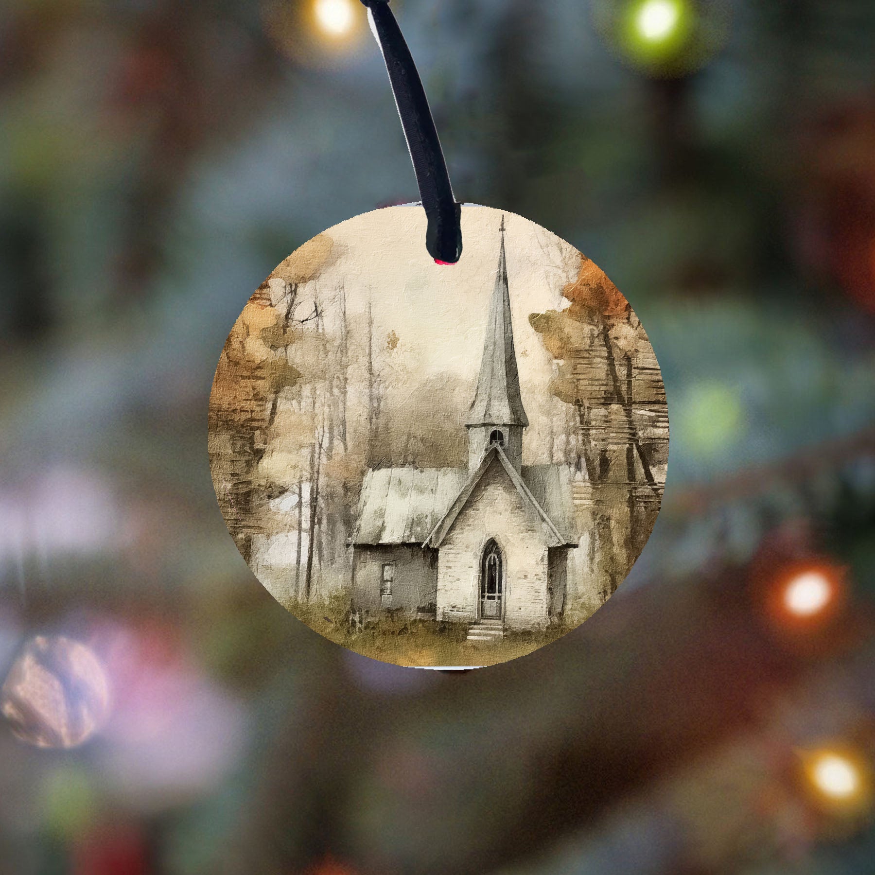 Autumn Church 3 - Ornament