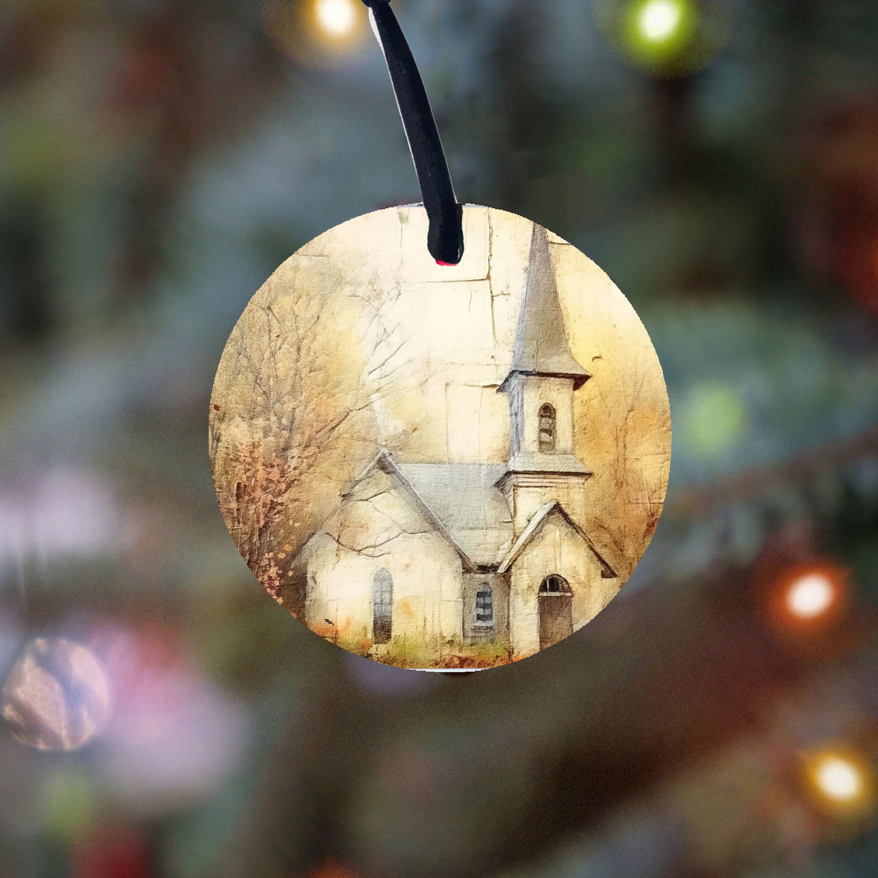 Autumn Church 5 - Ornament