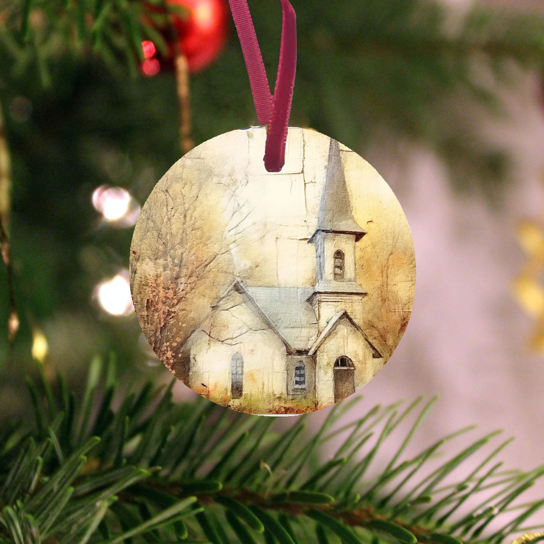 Autumn Church 5 - Ornament