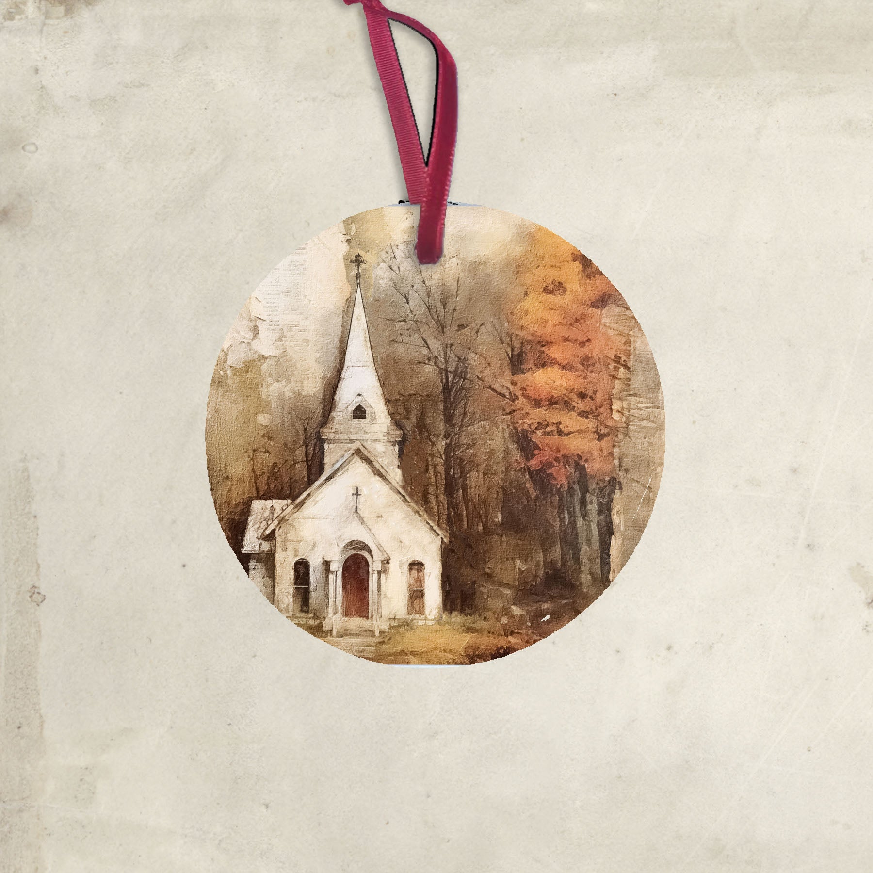 Autumn Church 6 - Ornament
