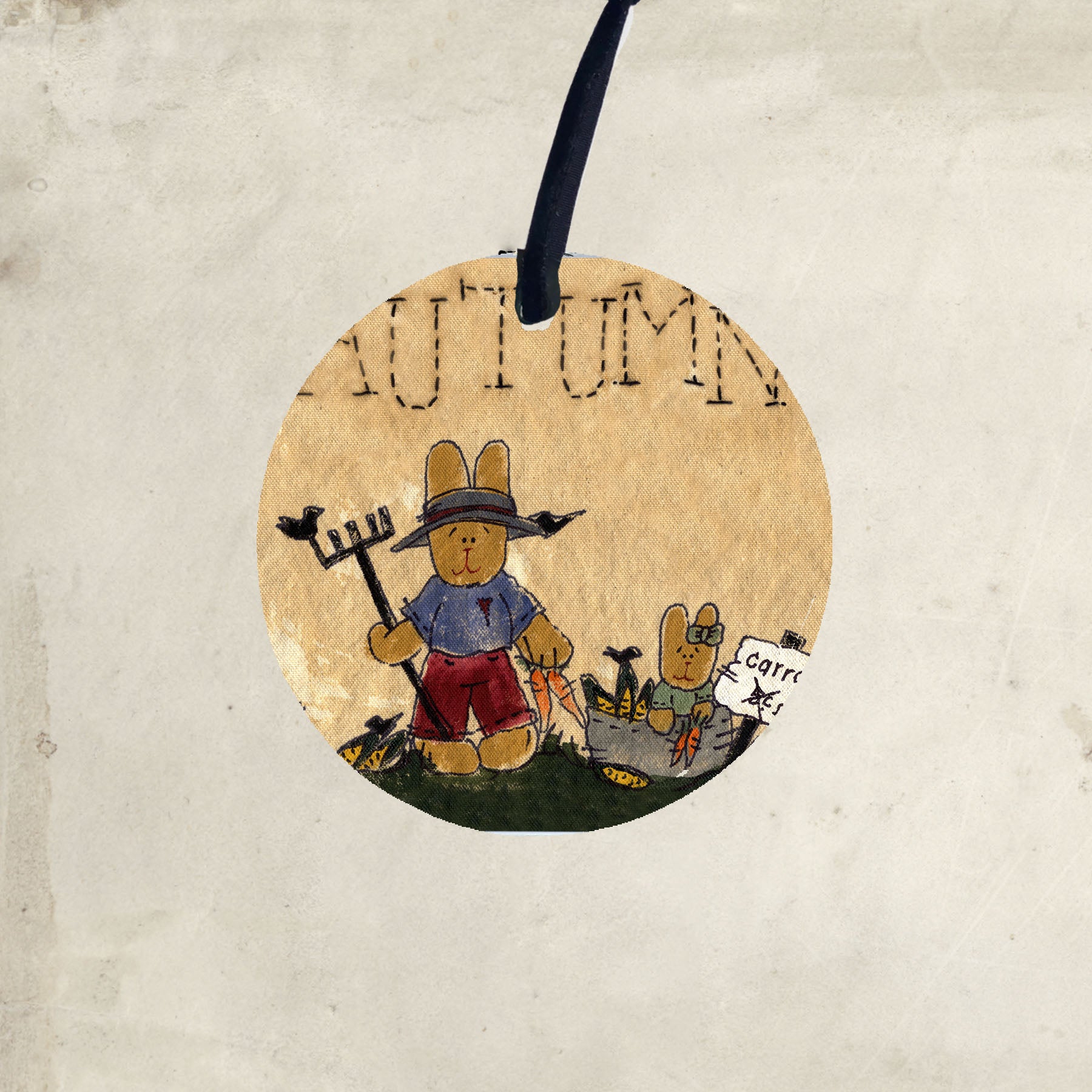 Autumn Bunny - Ornament