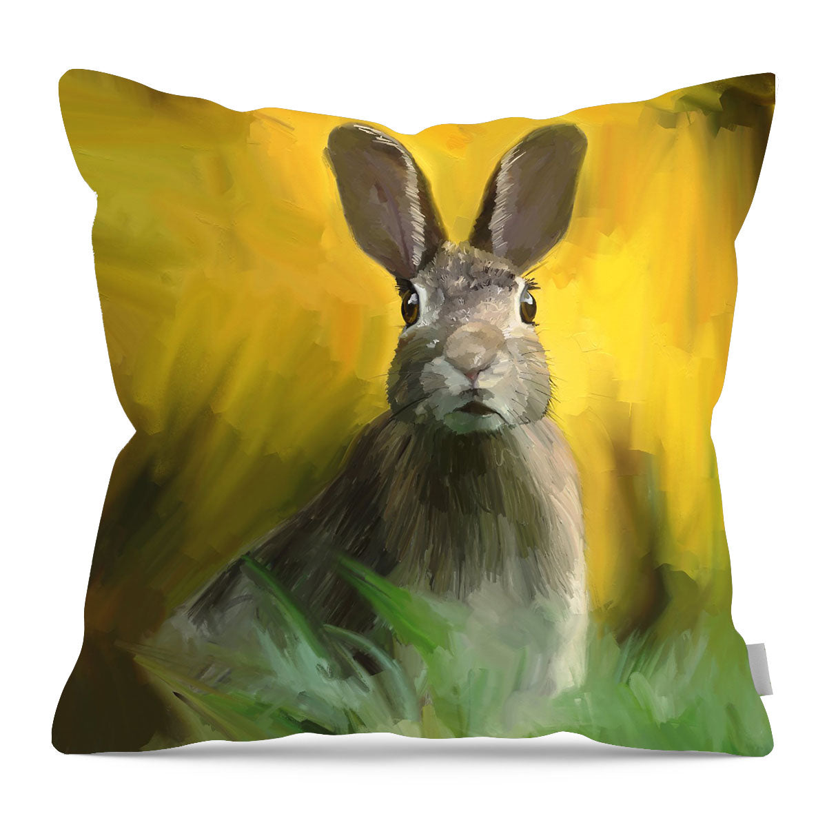 Bunny in The Meadow - Pillow