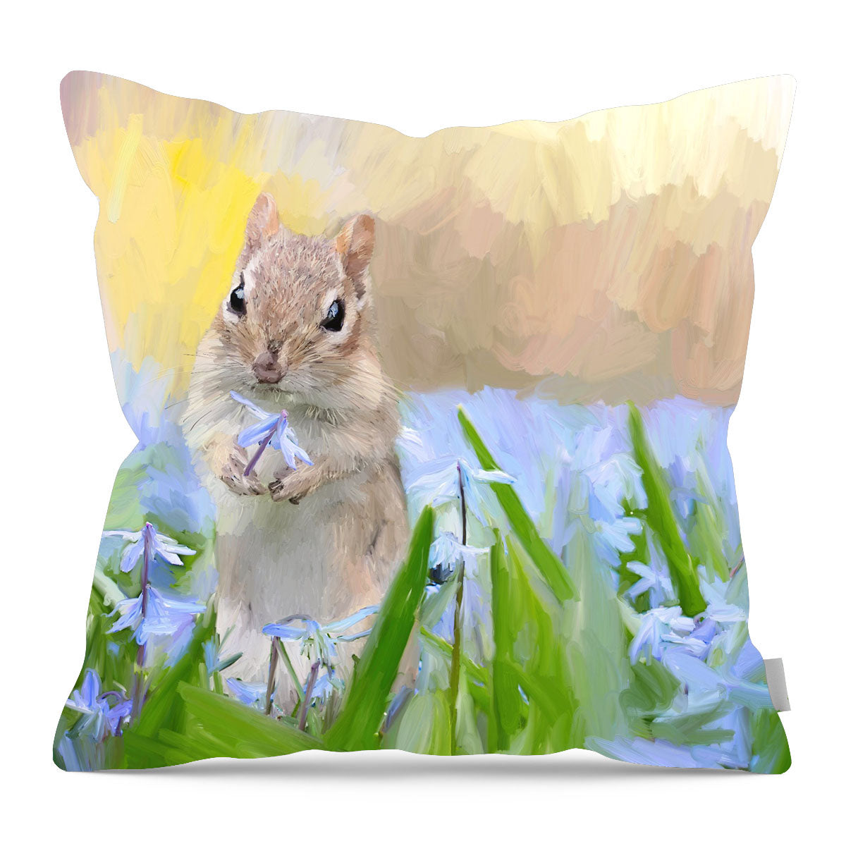 Chipmunk in The Spring - Pillow