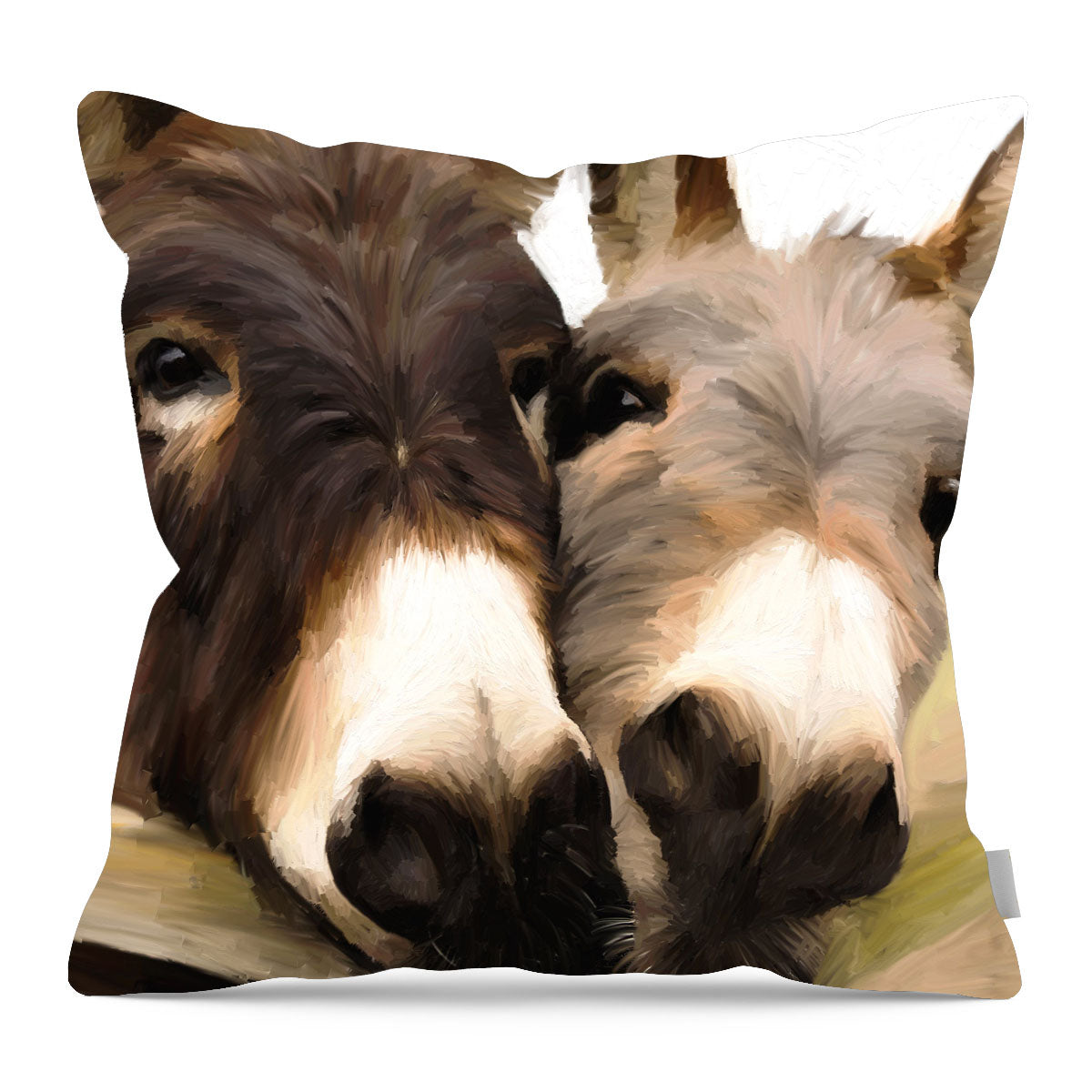 Two Donkeys - Pillow