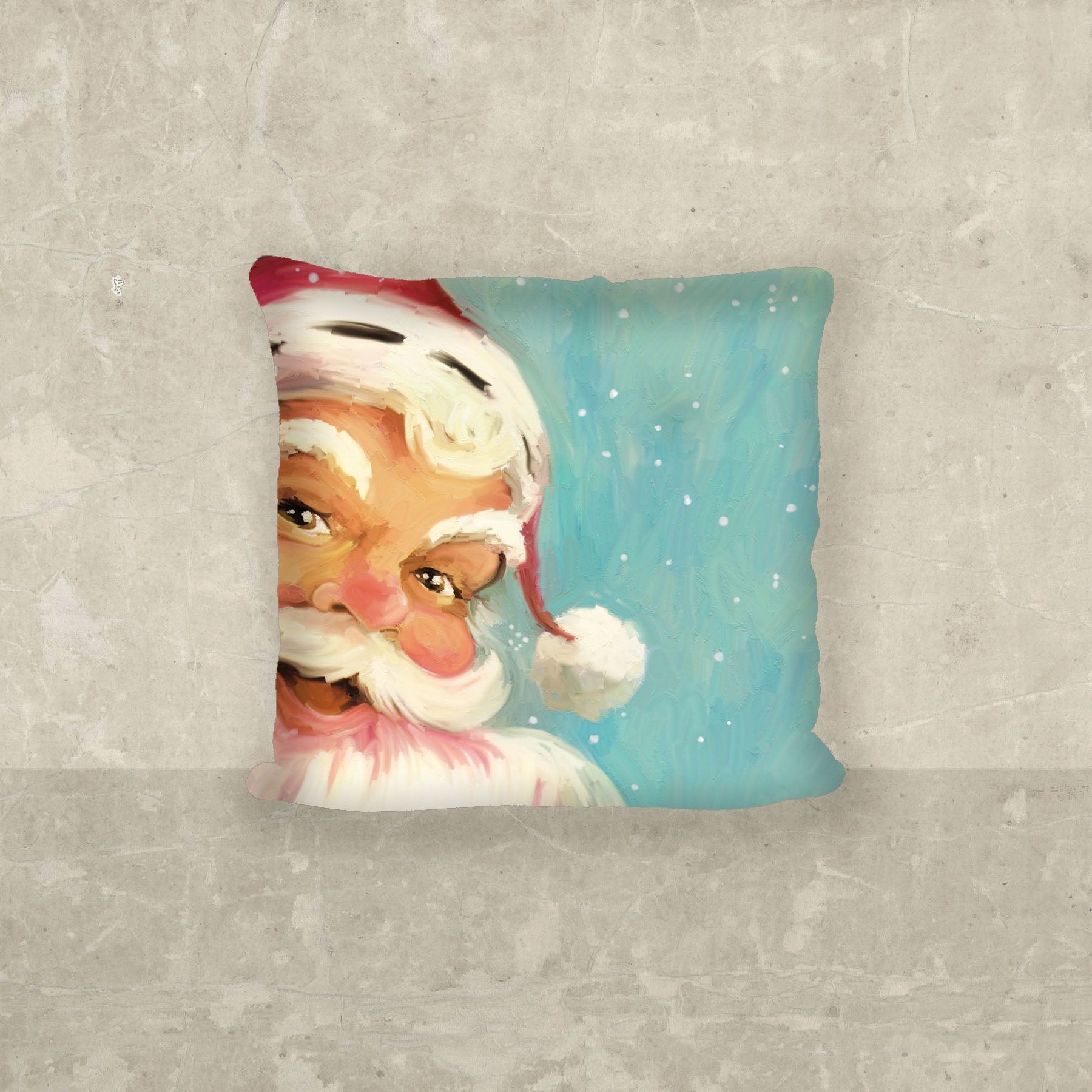 Aqua Santa - Pillow