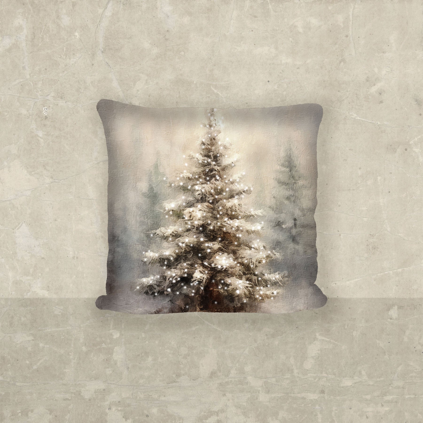 Painted-Lights Conifer - Pillow