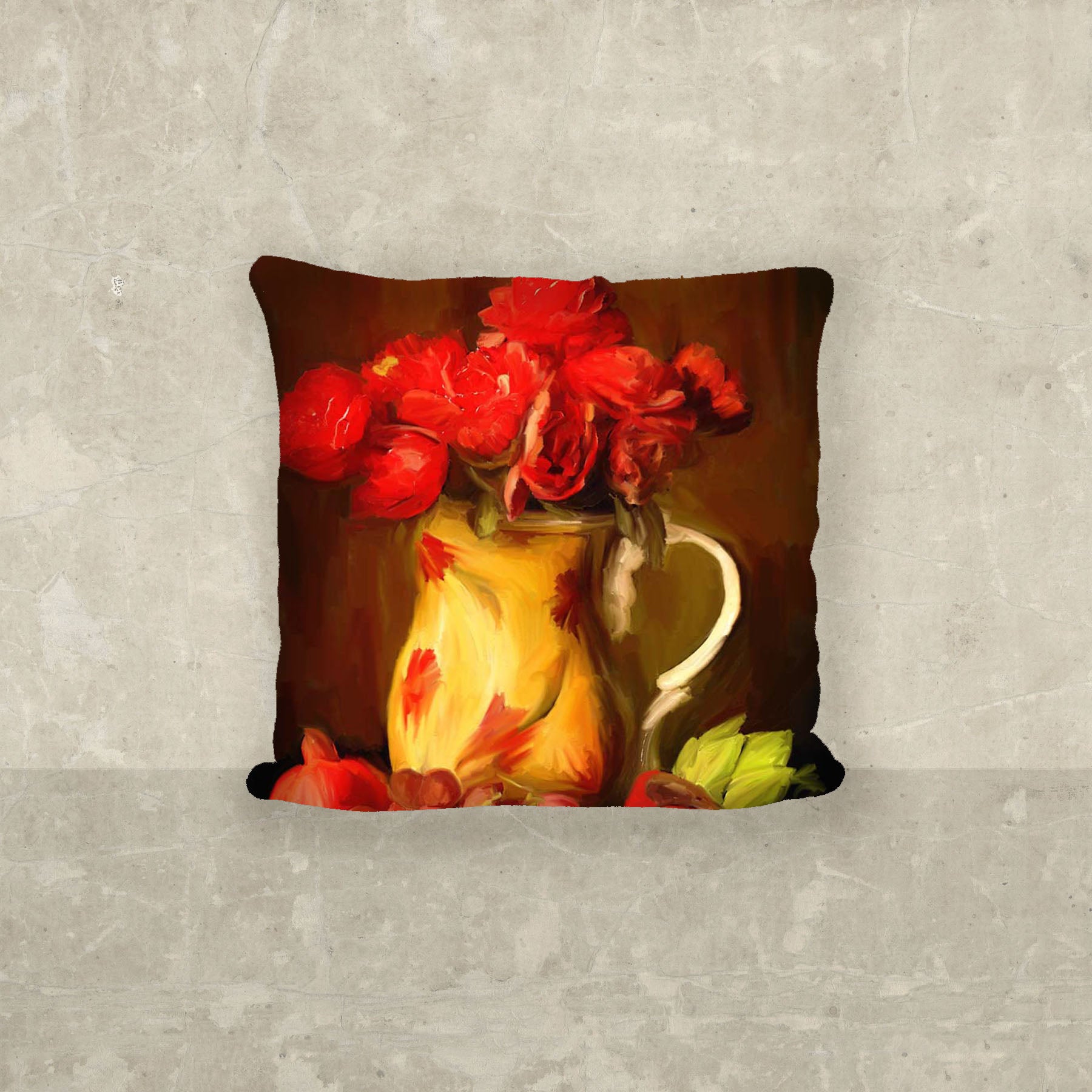 Yellow Vase - Pillow