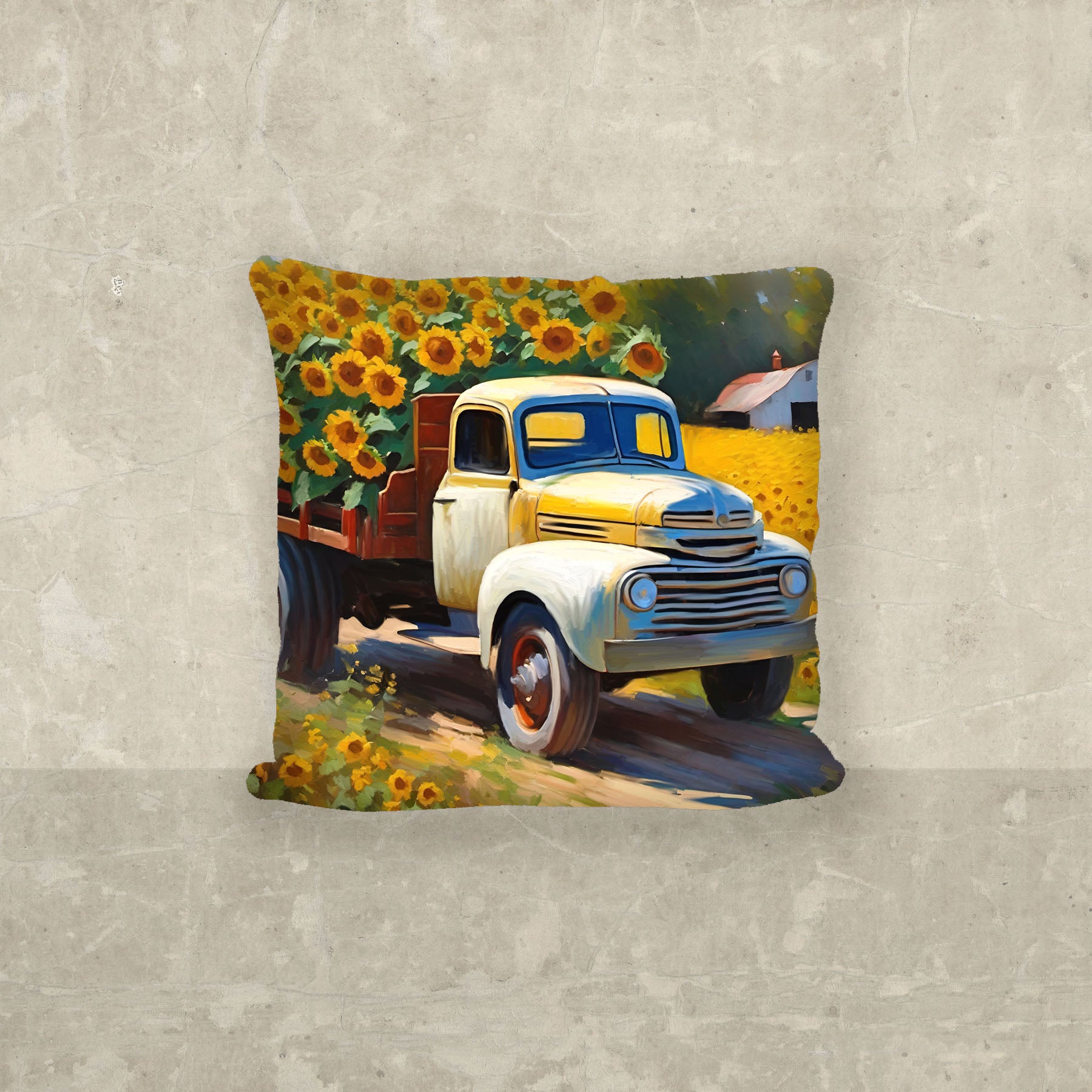 Sunflowers to market - Pillow