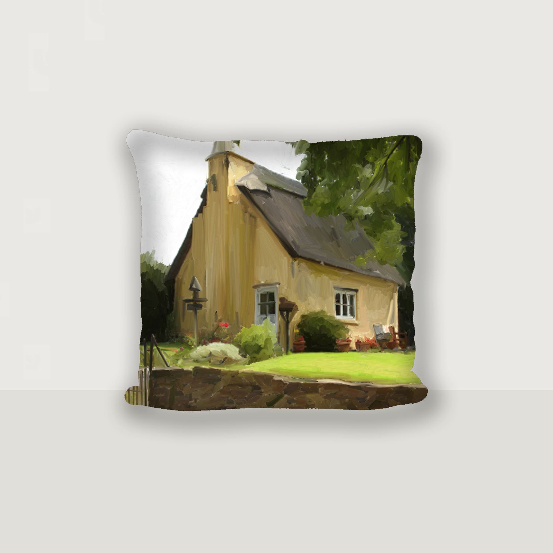 Yellow Cottage - Pillow