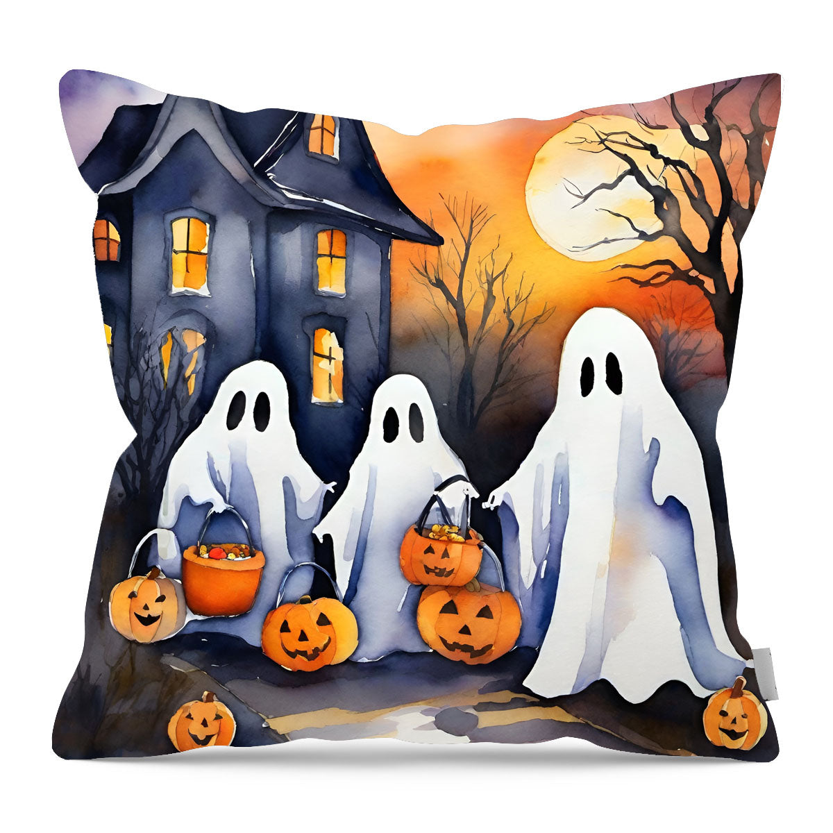 Trick or treating ghosts - Pillow