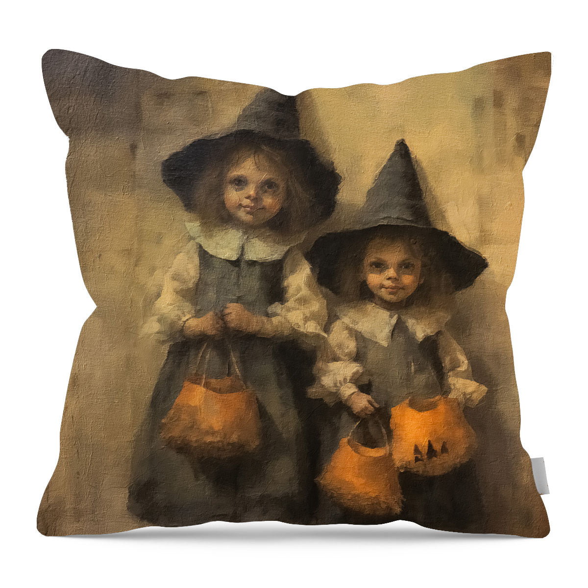 Trick or Treating Witches - Pillow