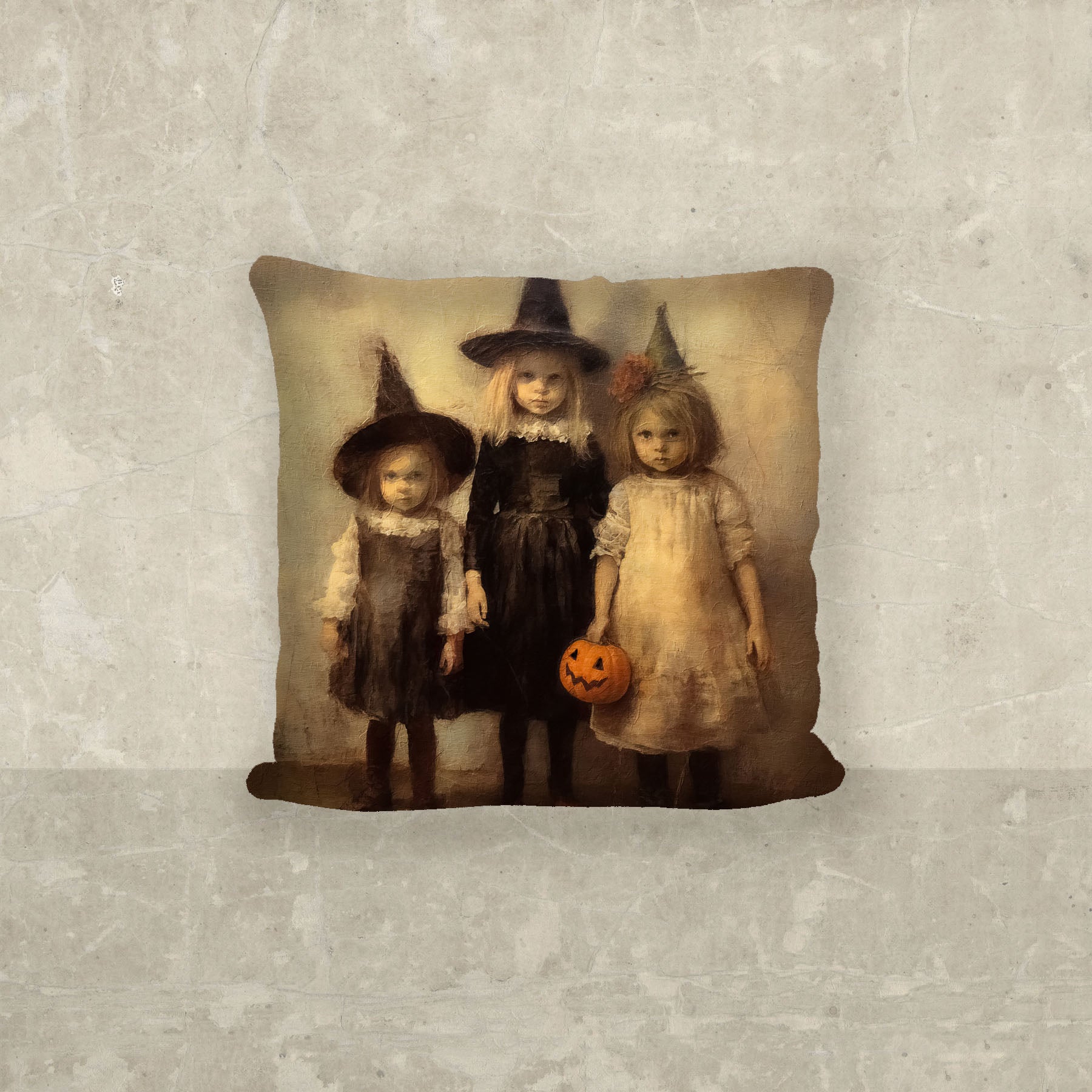 Witchy Children Trio - Pillow