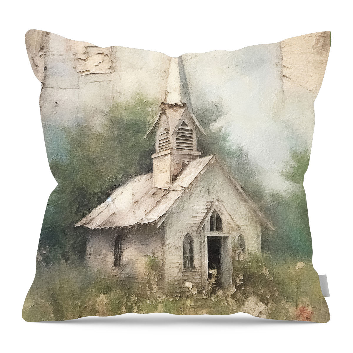 Old Country Church 2 - Pillow