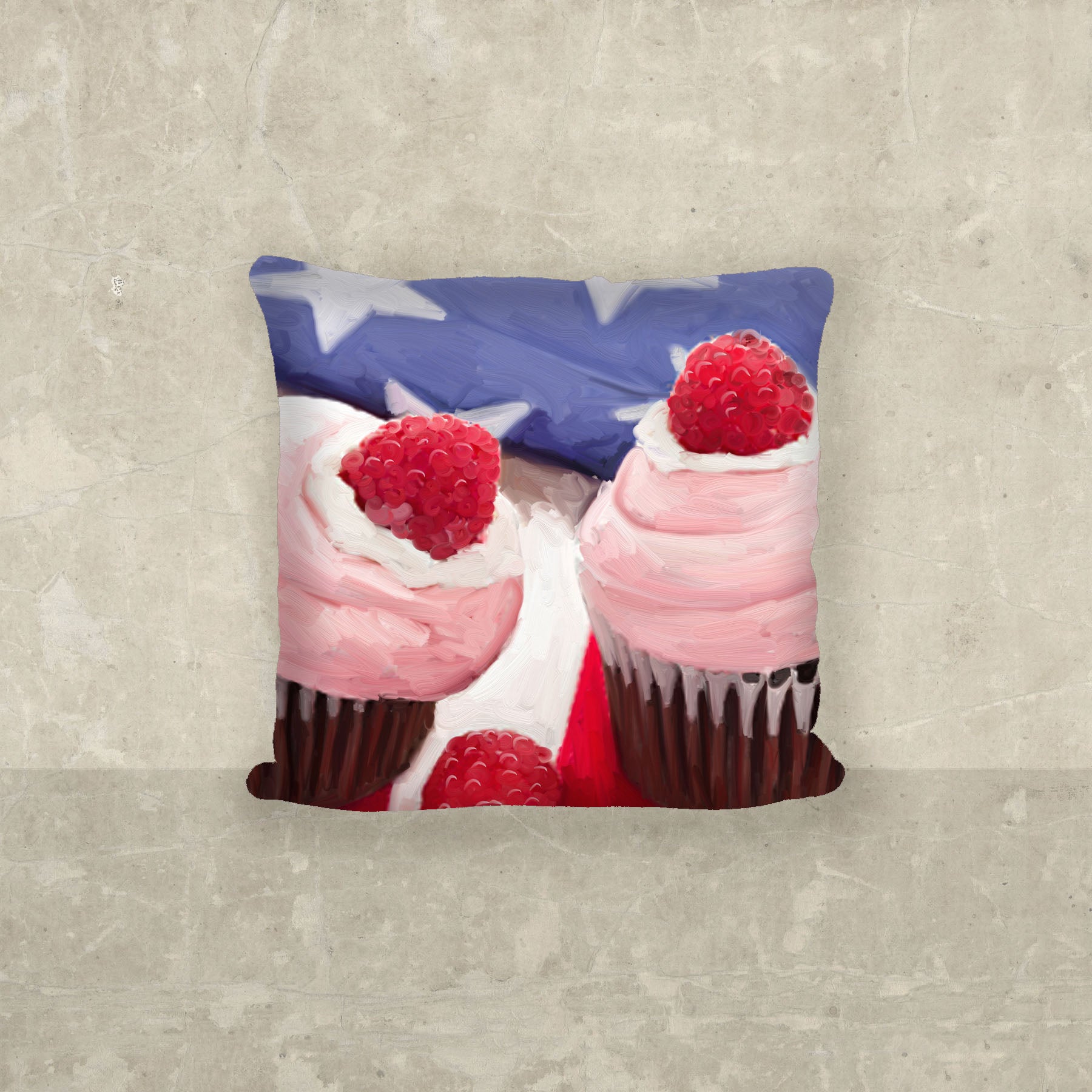 Patriotic Cupcakes - Pillow