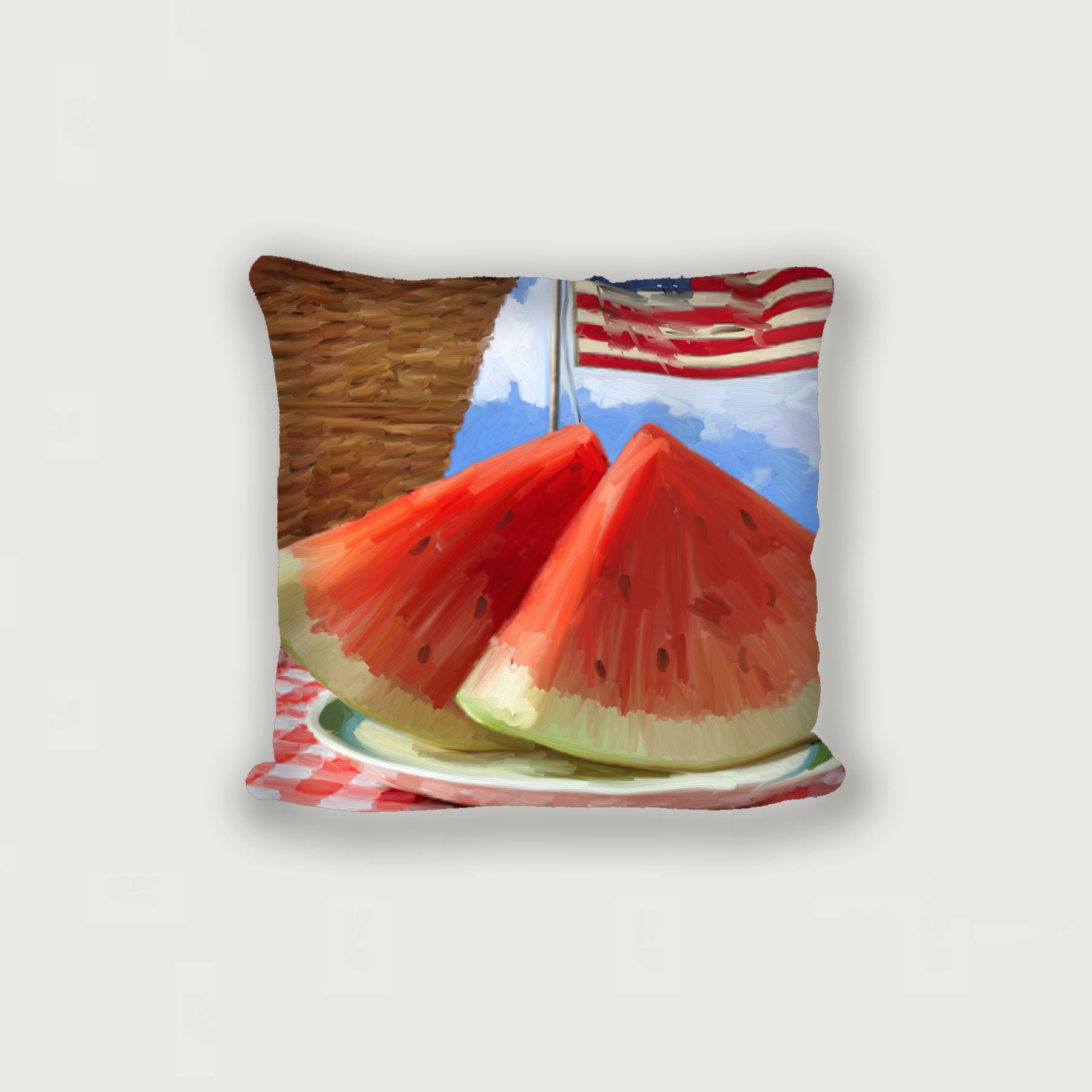 Patriotic Watermelon - Pillow