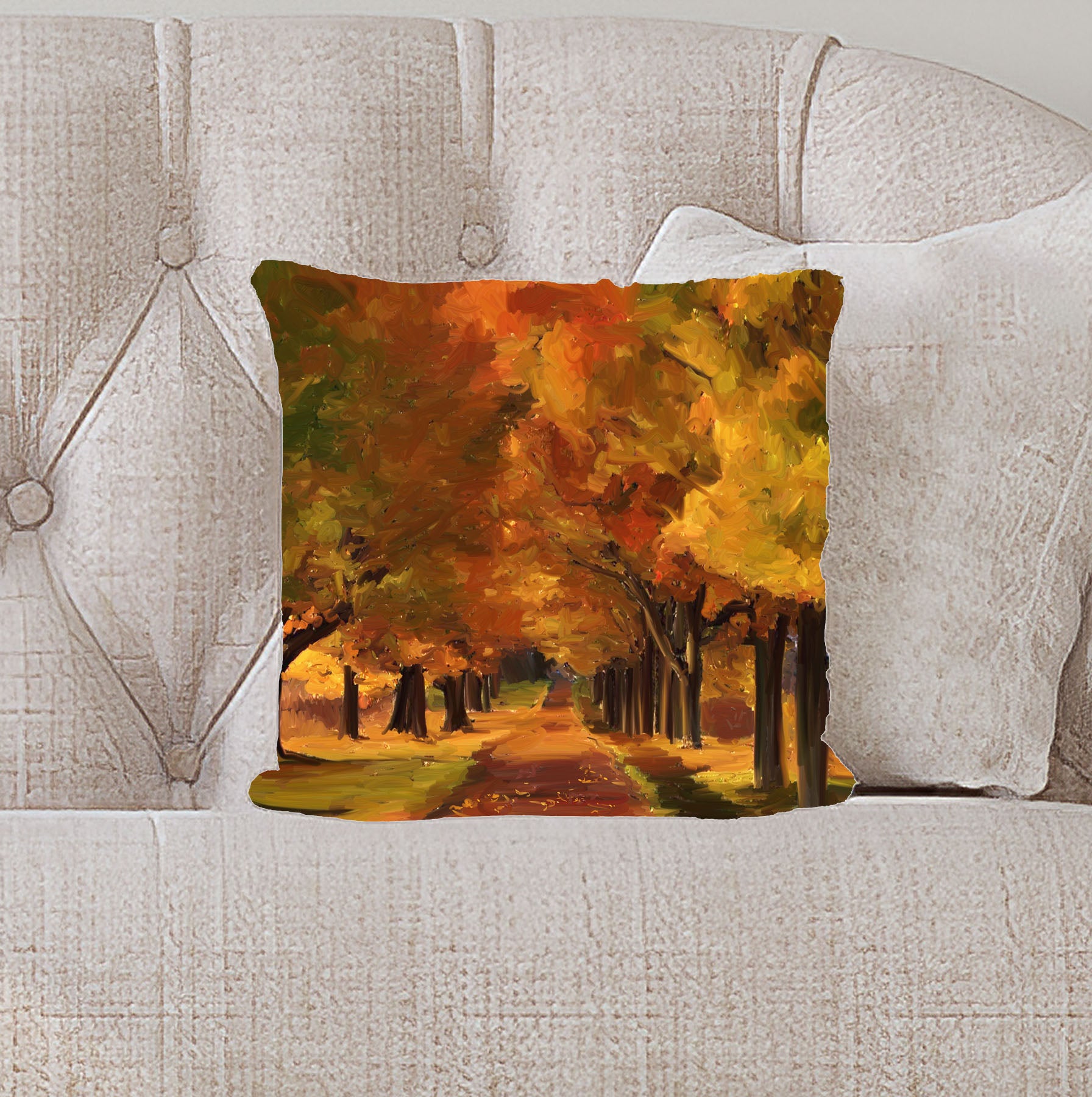 Autumn path - Pillow