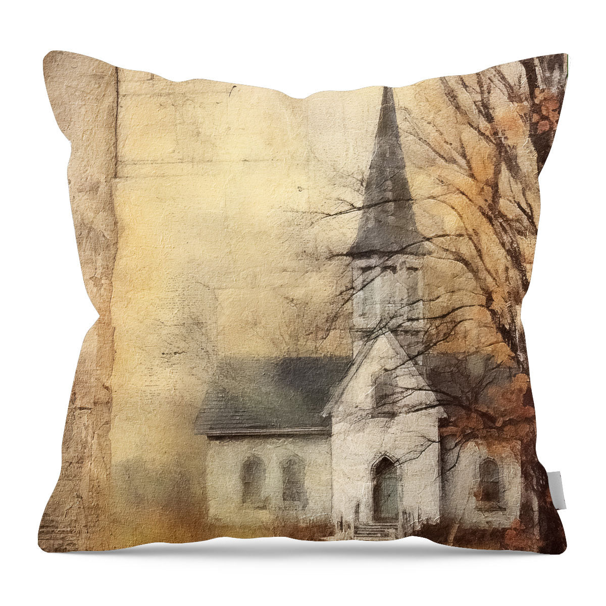 Autumn Church 1 - Pillow