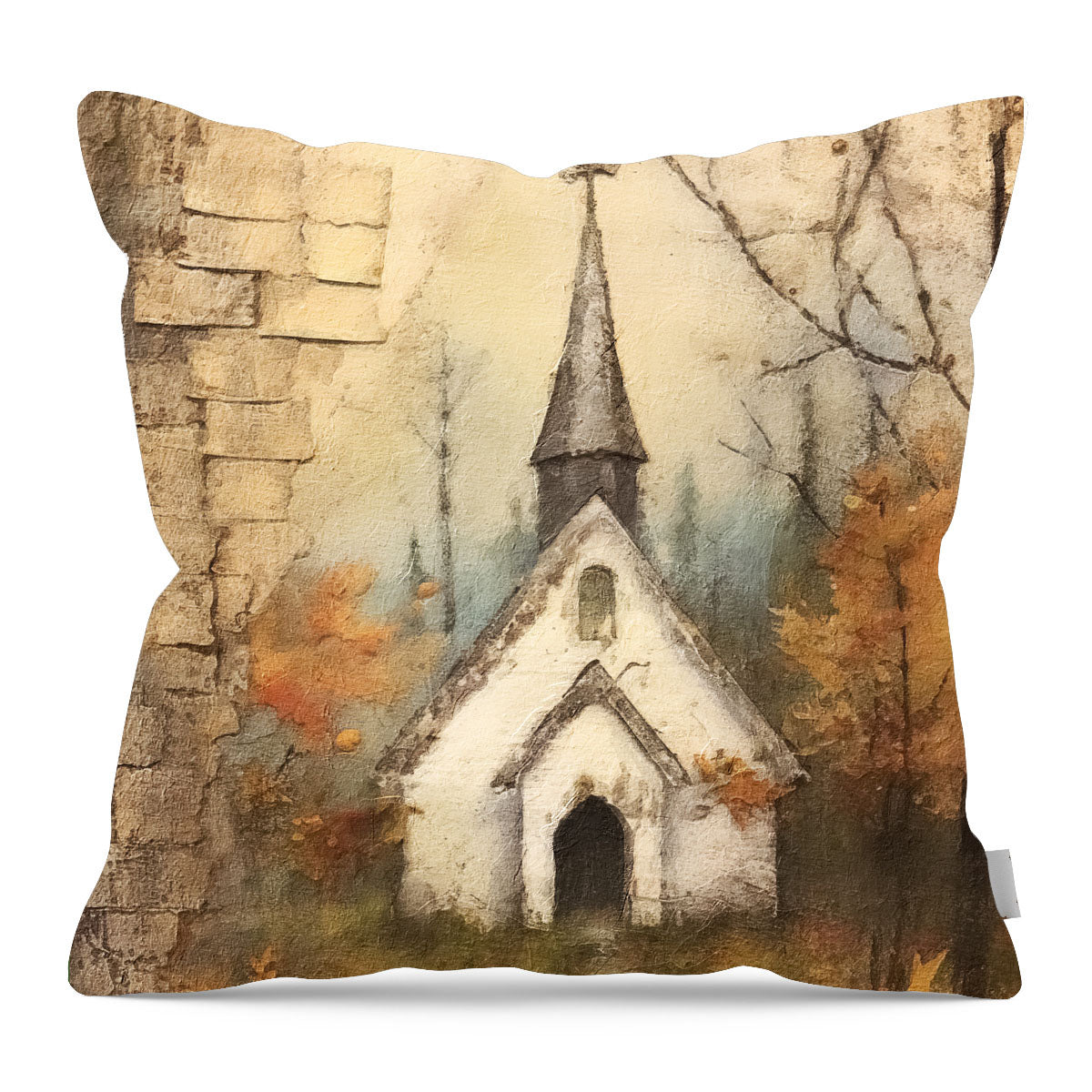 Autumn Church 2 - Pillow