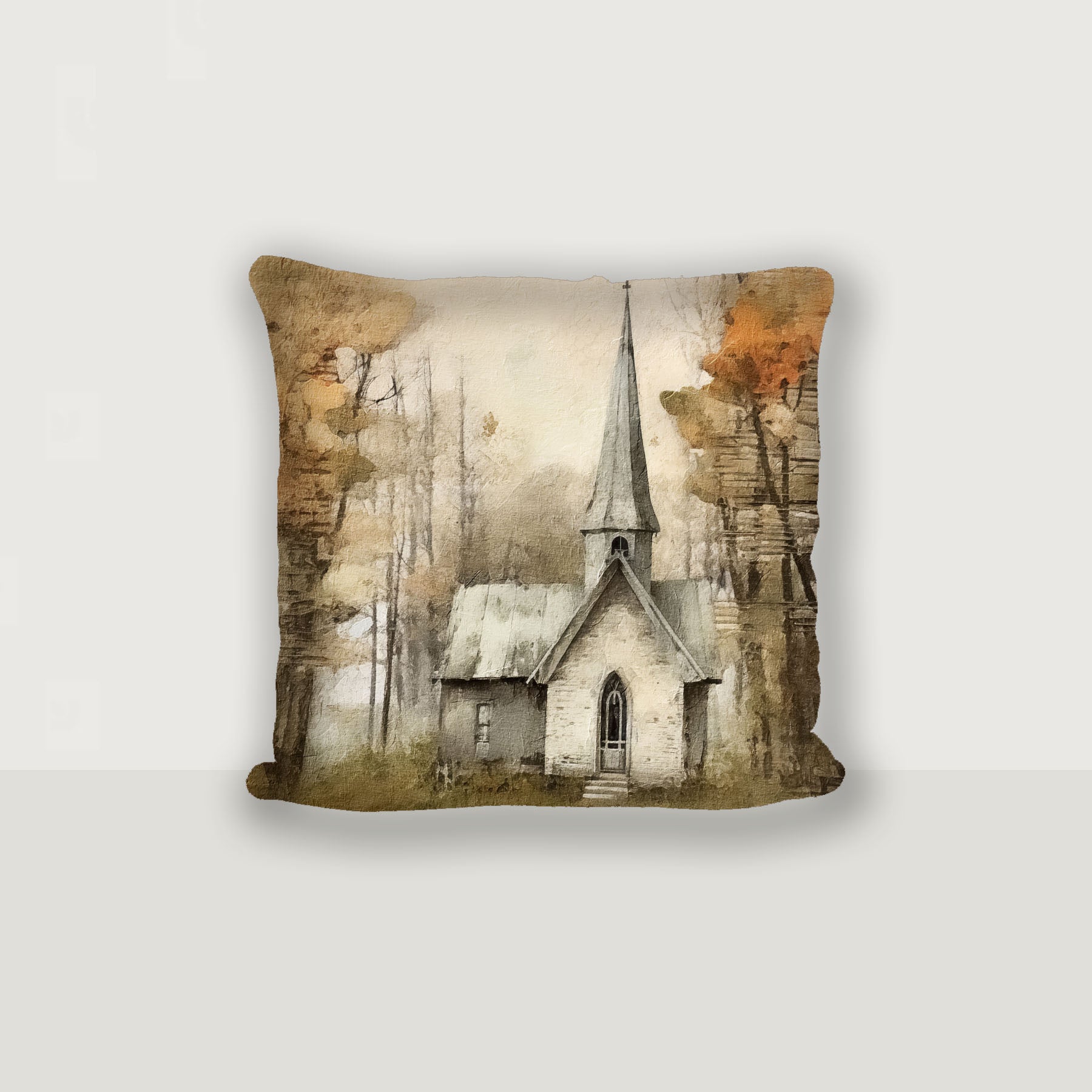 Autumn Church 3 - Pillow
