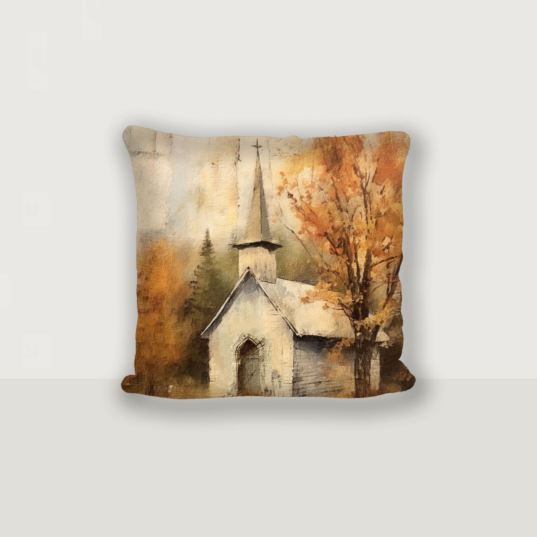 Autumn Church 4 - Pillow