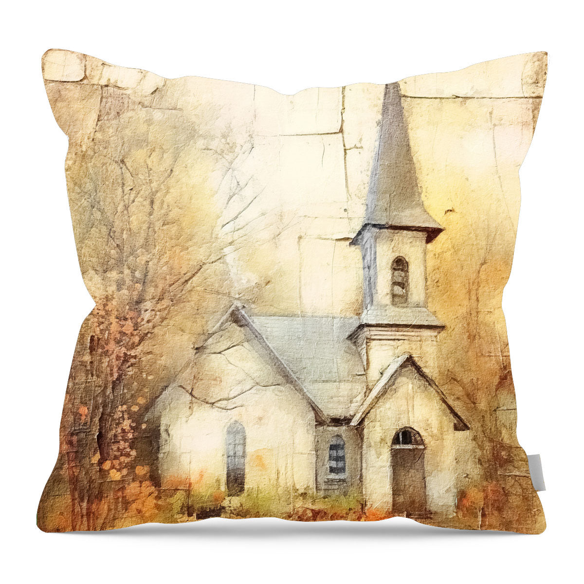 Autumn Church 5 - Pillow