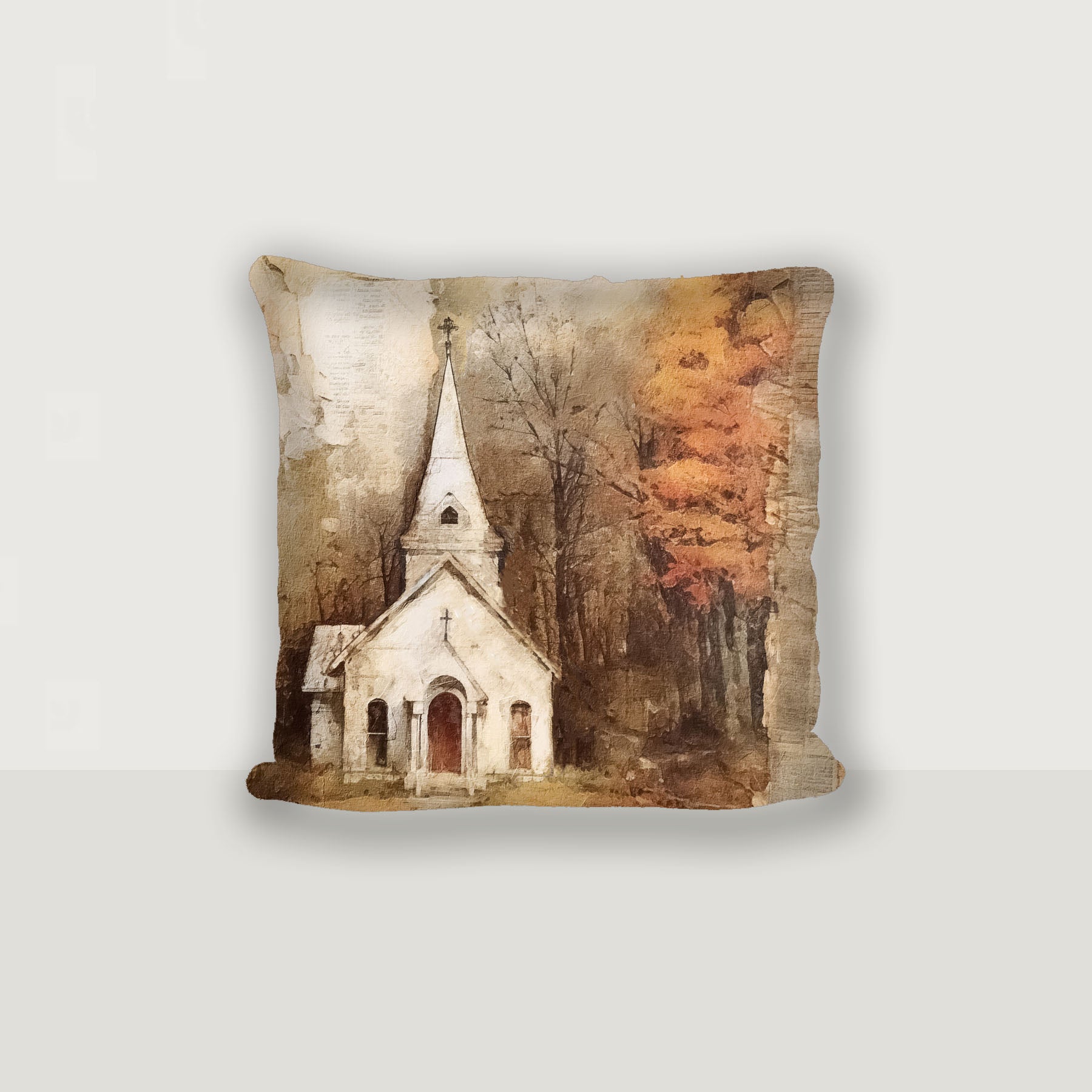 Autumn Church 6 - Pillow