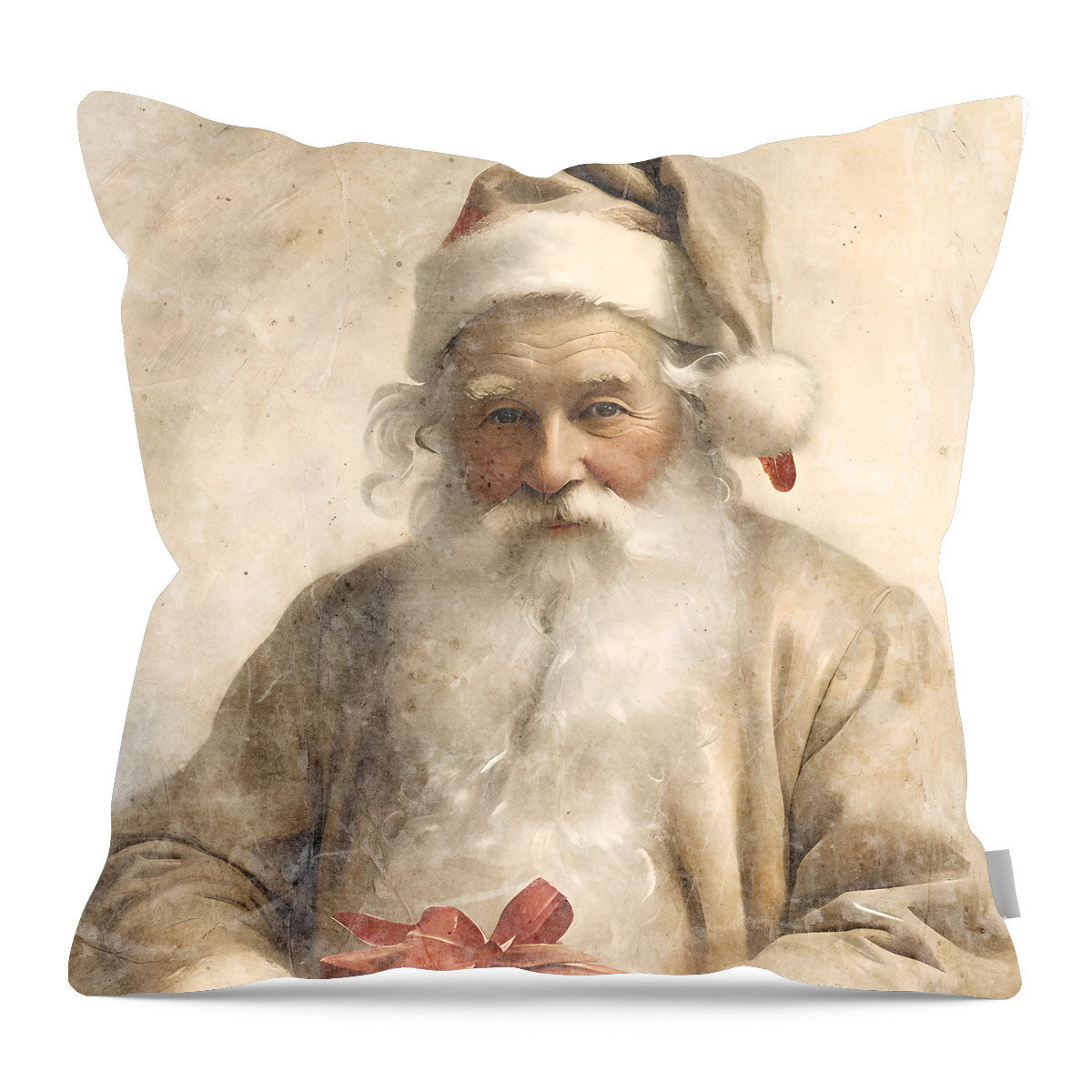 White Background Santa 6 - Pillow